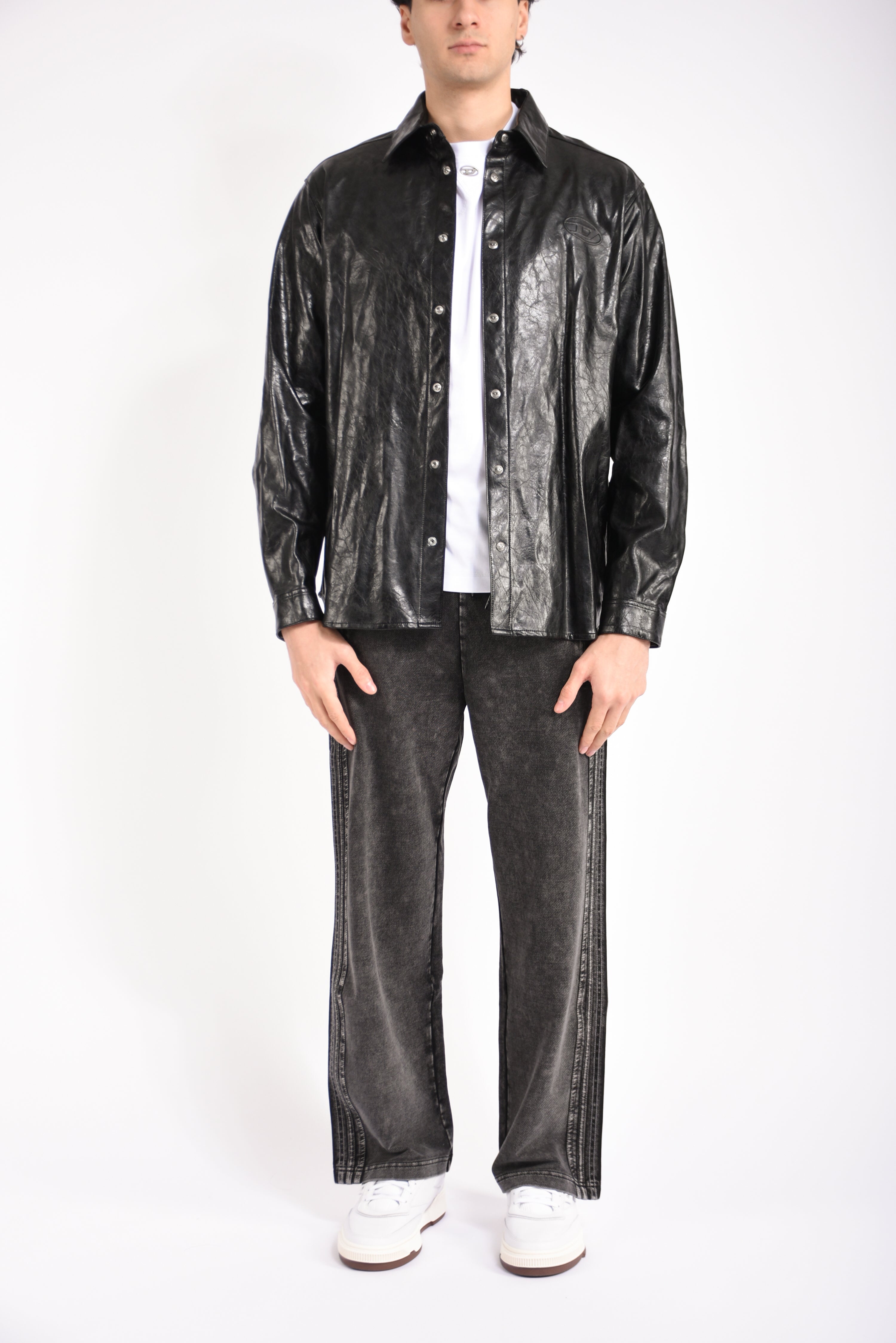 Pantaloni in tuta effetto denim