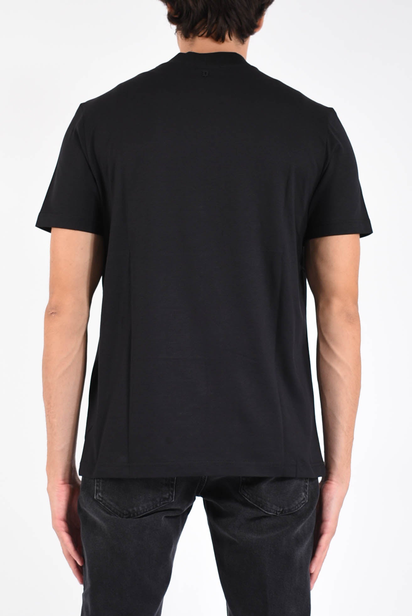 T-shirt collo lupetto over in jersey