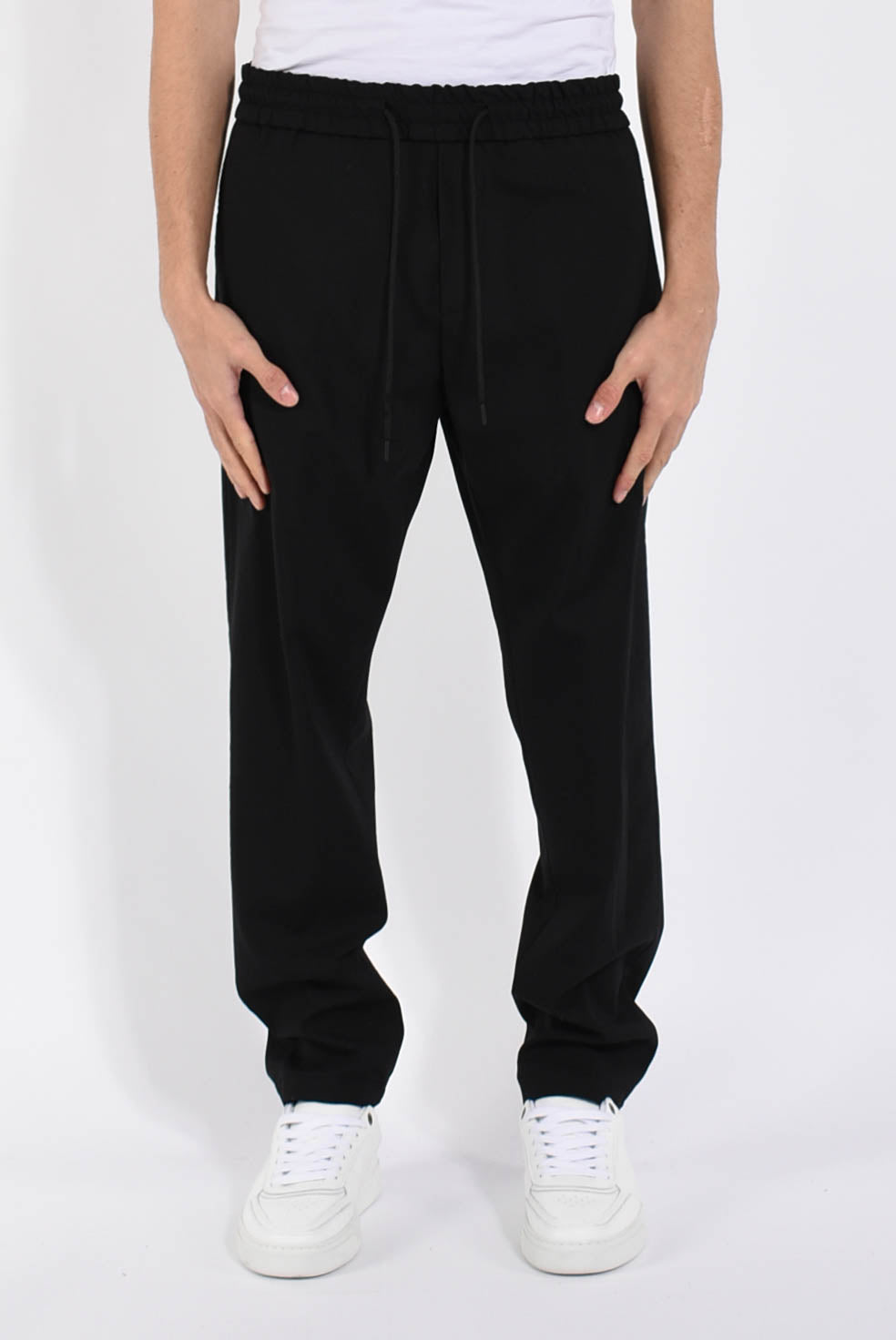 pantaloni dom in fresco lana