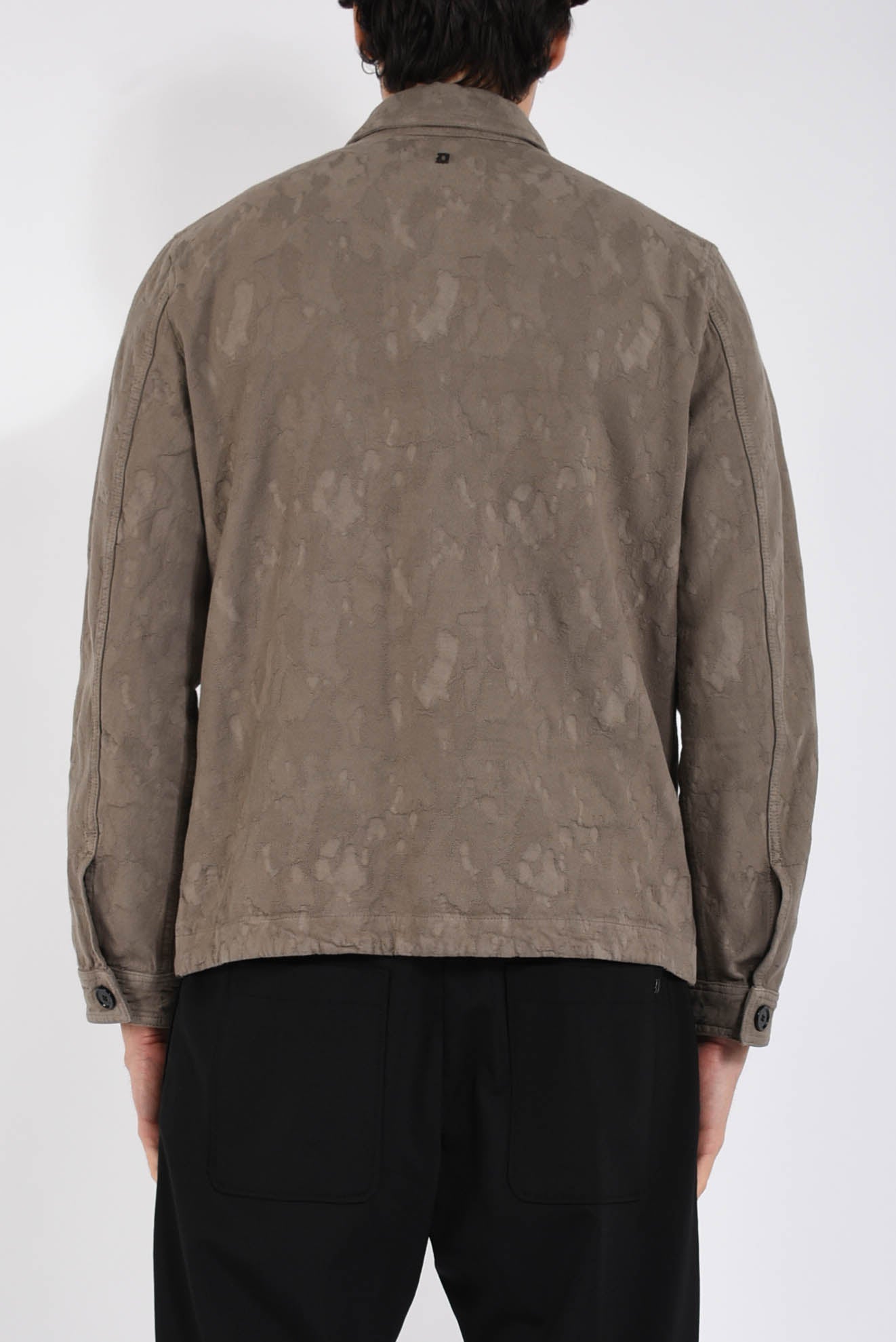 Overshirt in cotone camo