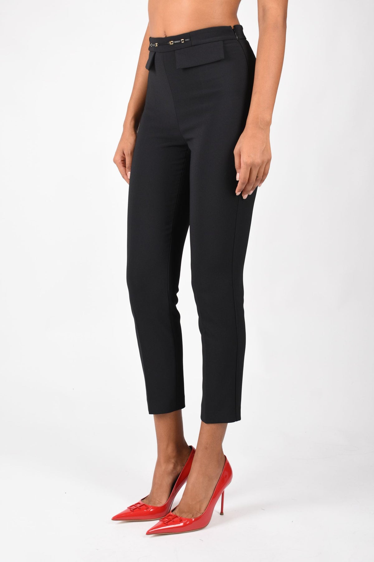 Pantaloni in doppio crêpe stretch PA19566E2