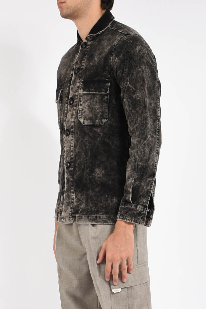 Overshirt in velluto a coste