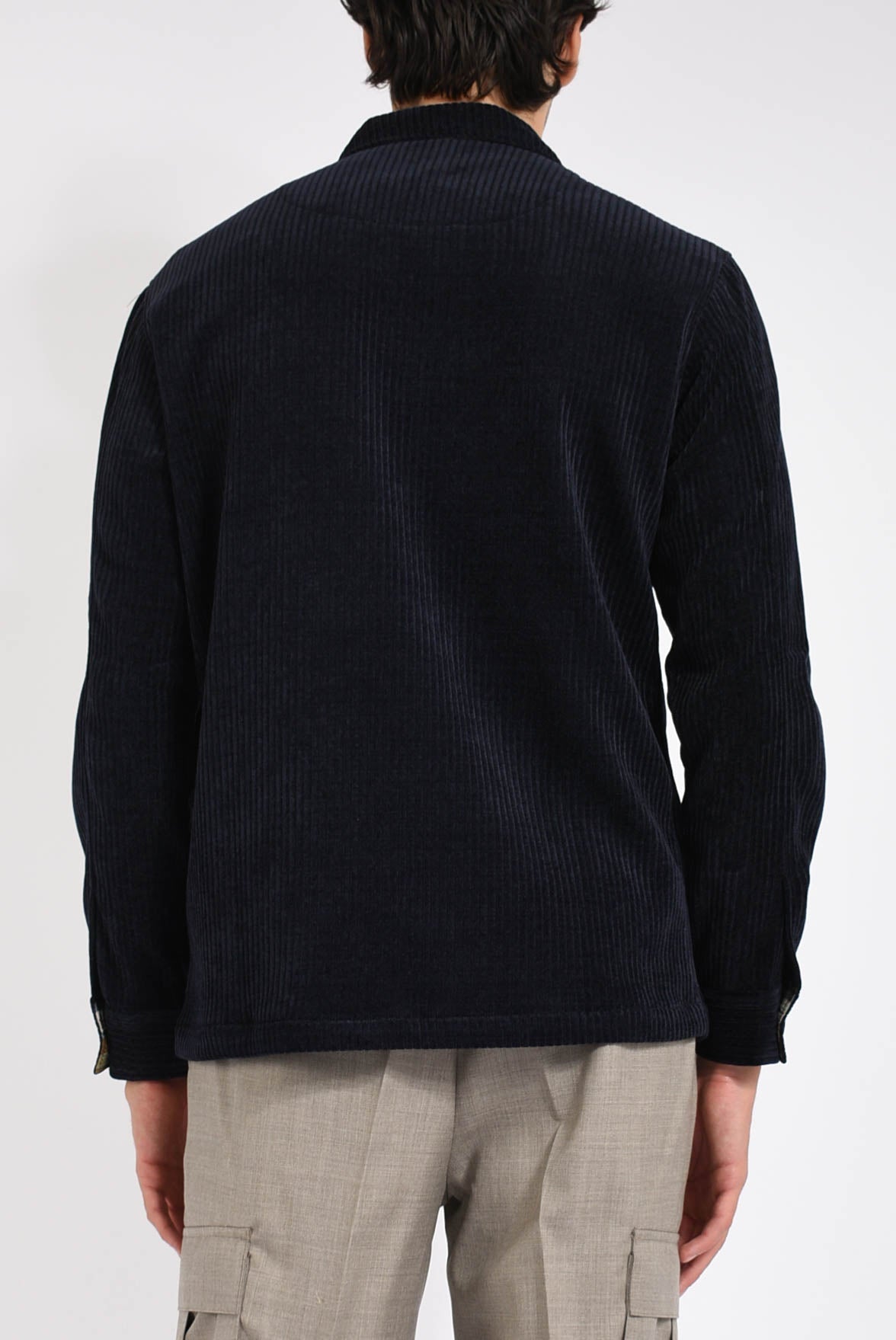 Overshirt in velluto a coste