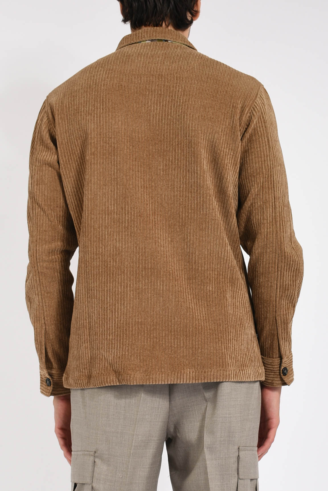 Overshirt in velluto a coste