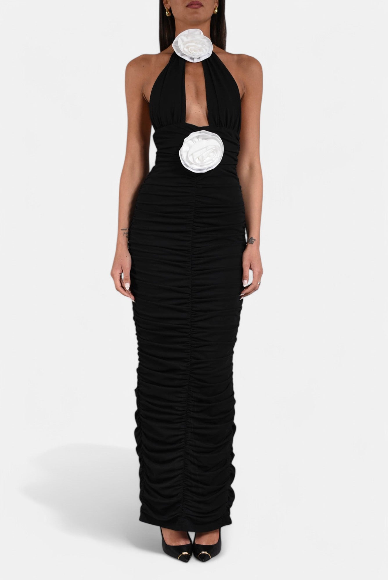 abito lungo in tulle