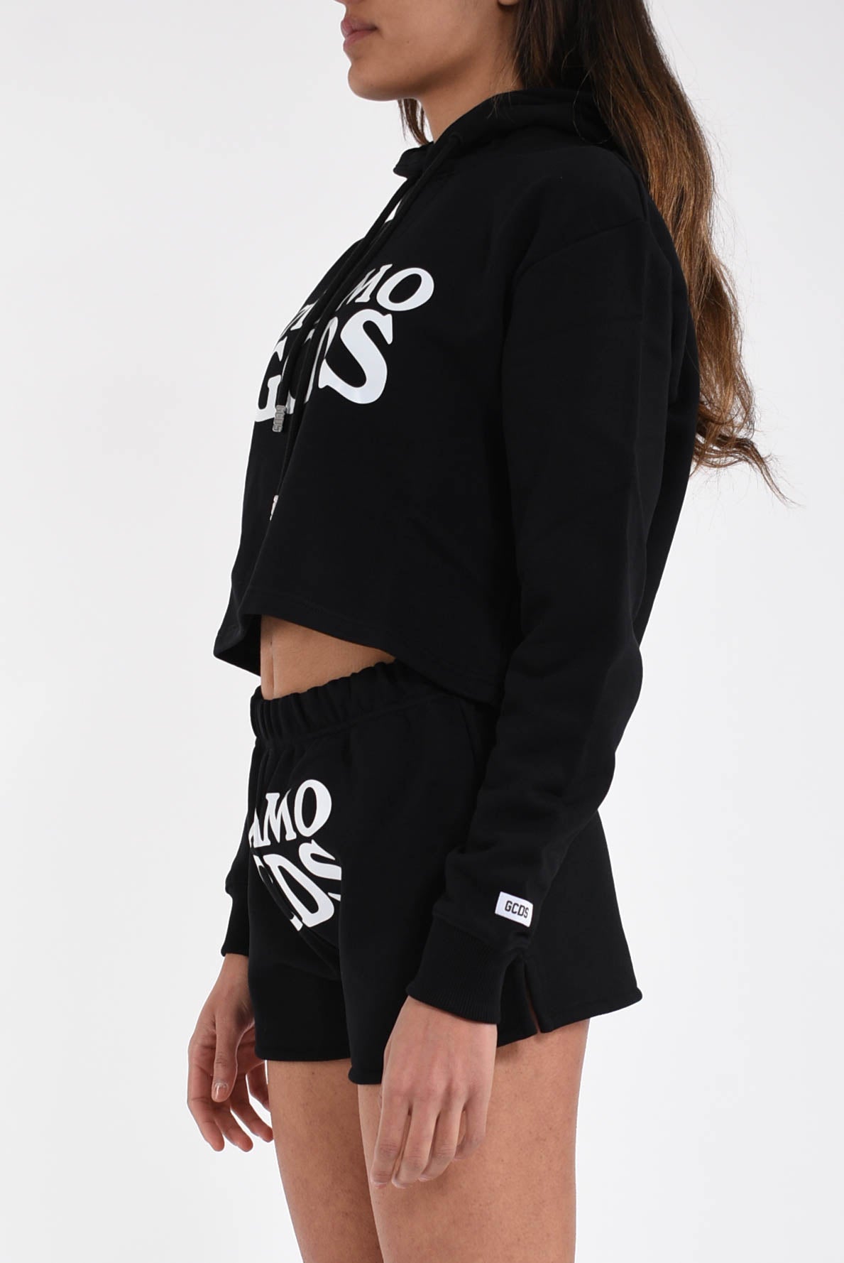 felpa cropped ti amo gcds