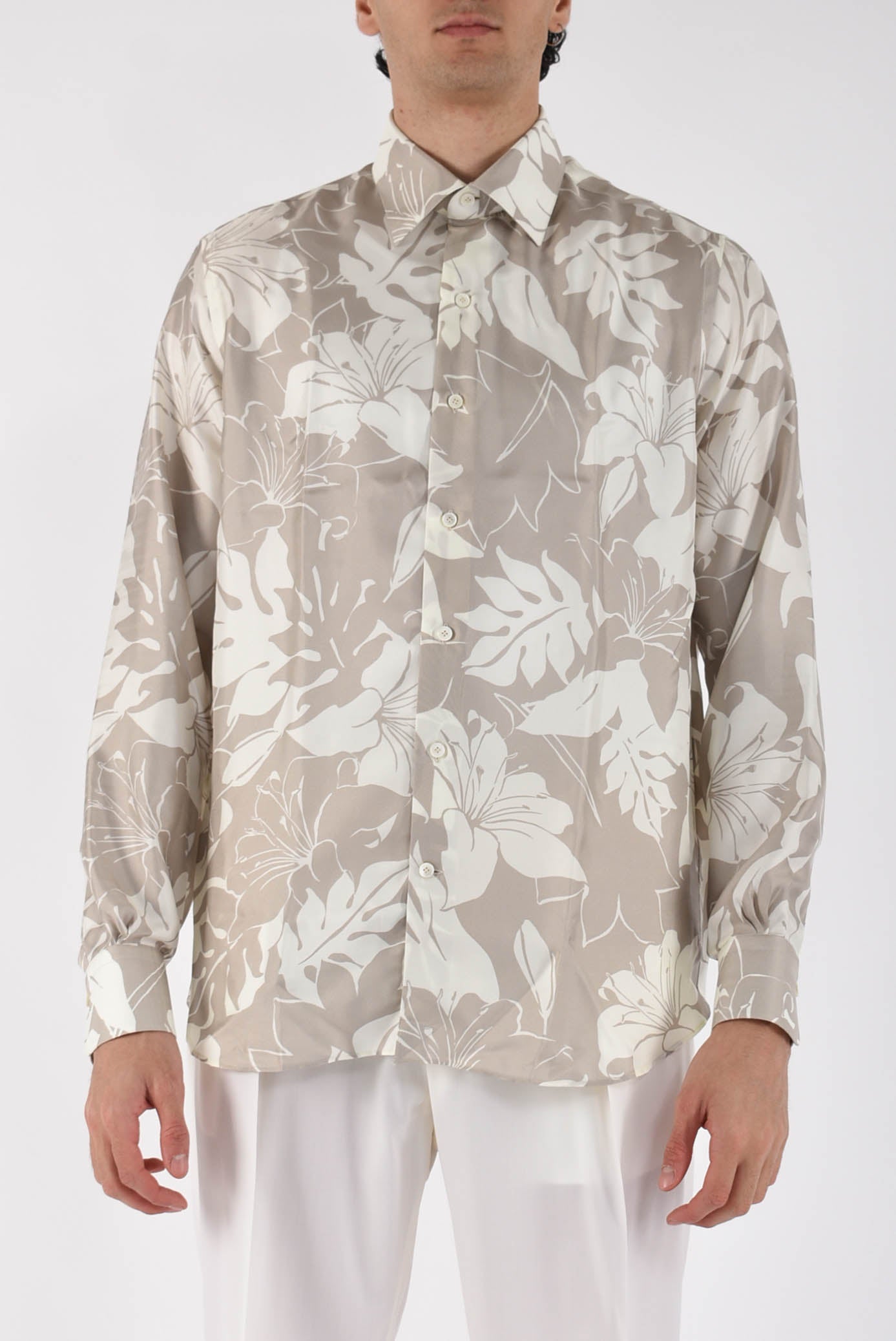 camicia fantasia in seta