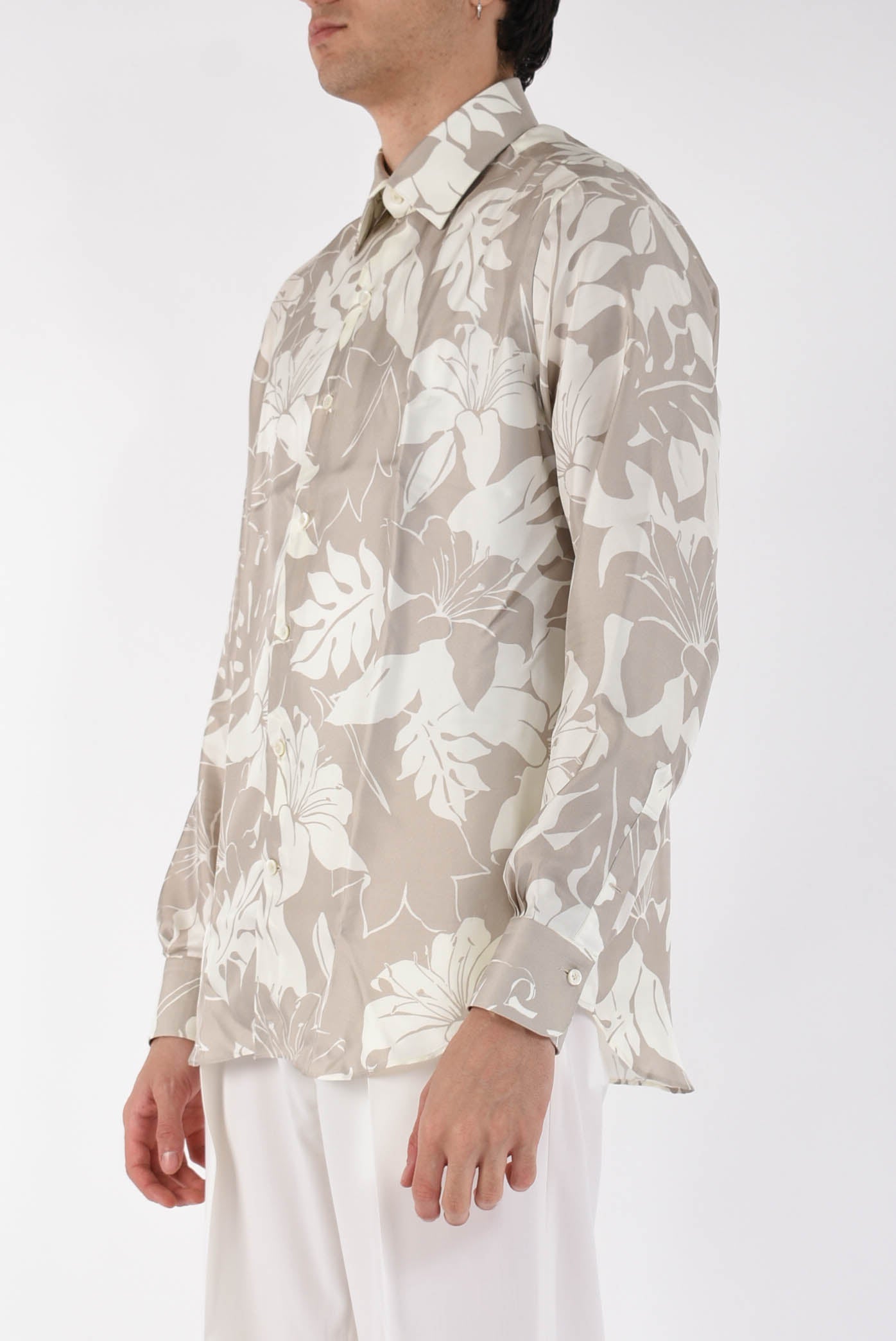 camicia fantasia in seta