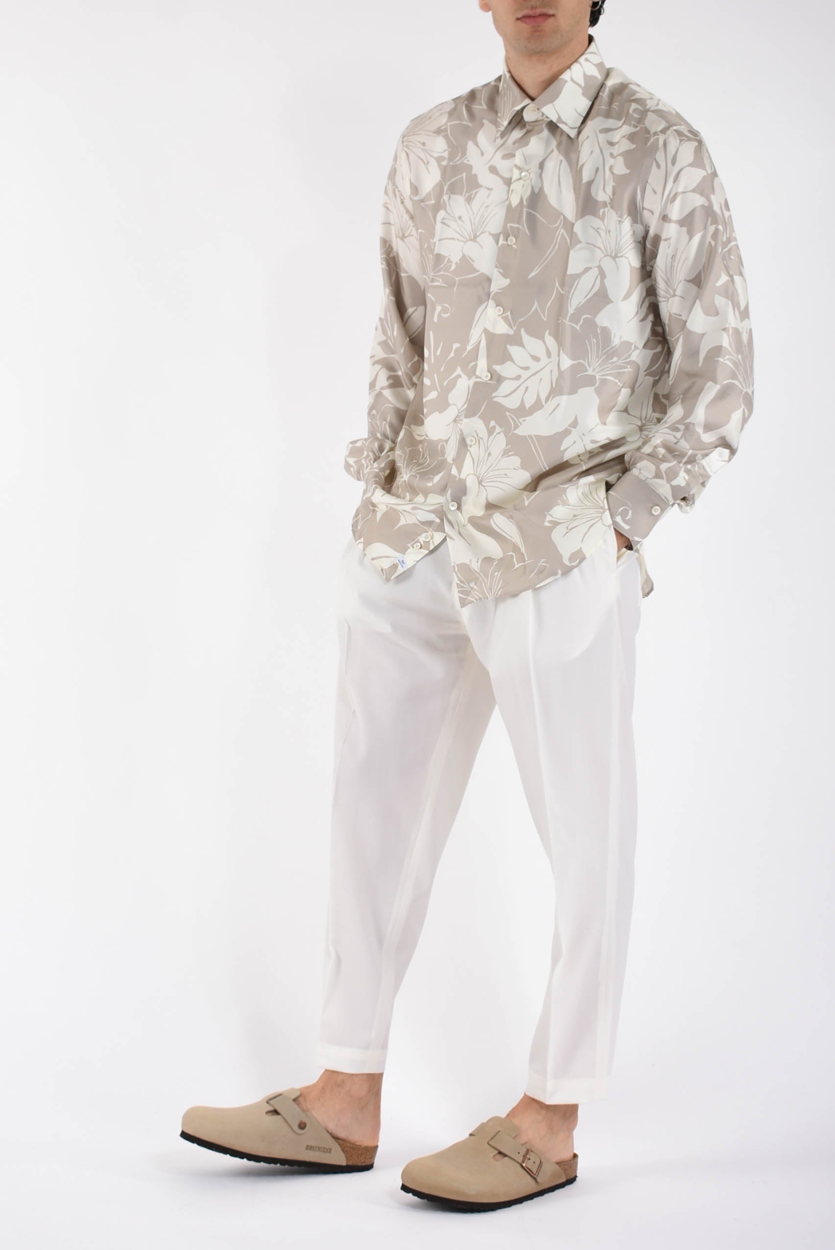 camicia fantasia in seta