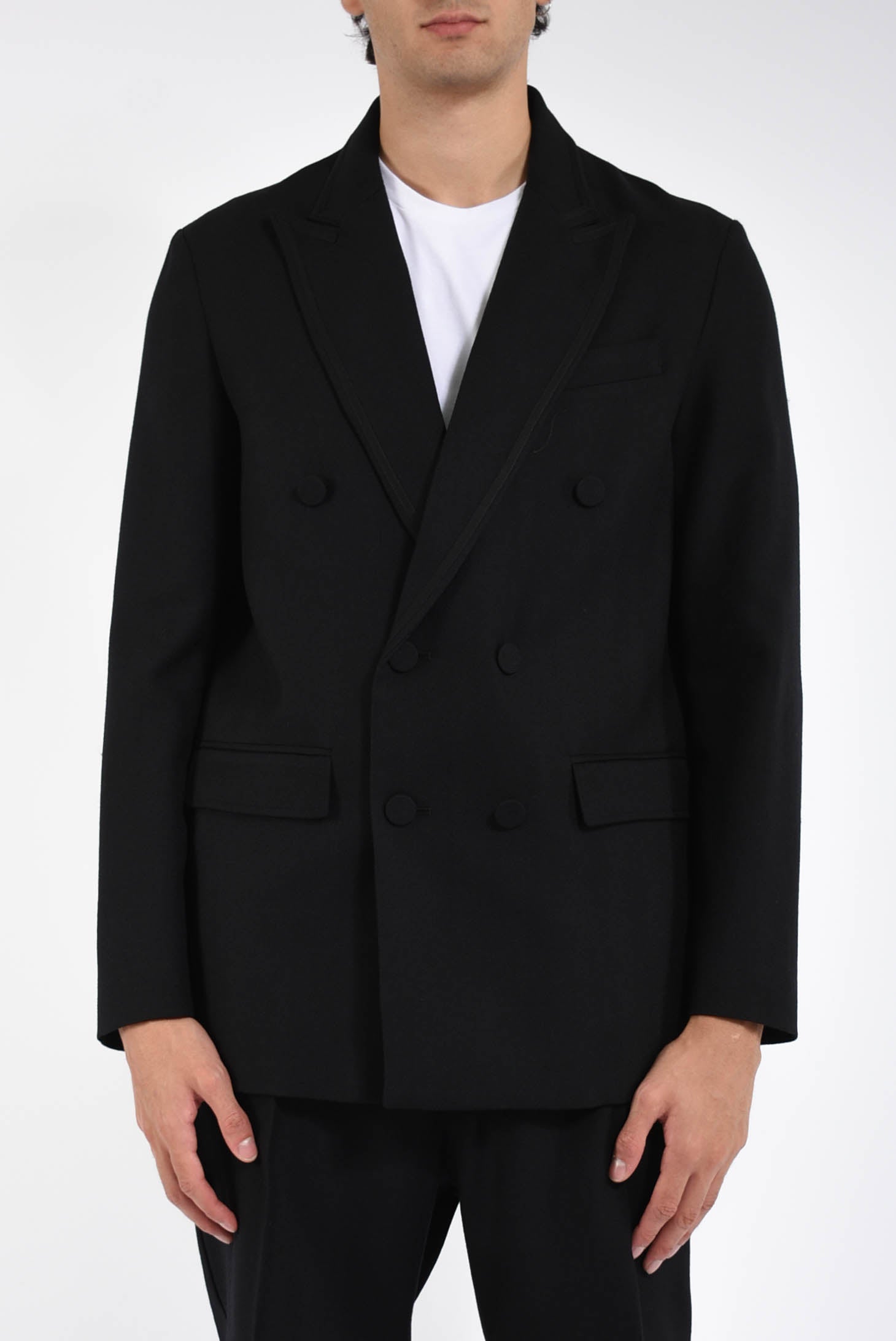 giacca doppiopetto in lana