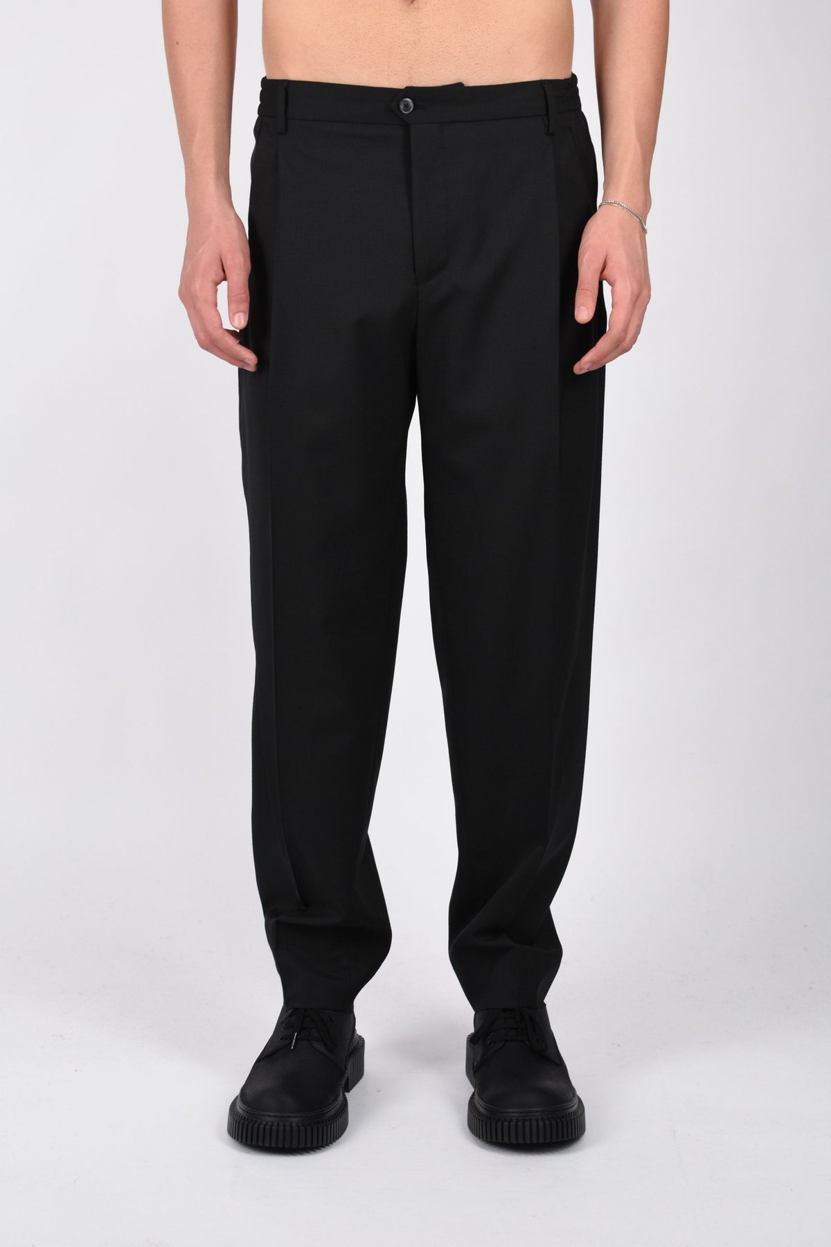 Pantaloni morgans in fresco lana MORGANS400100