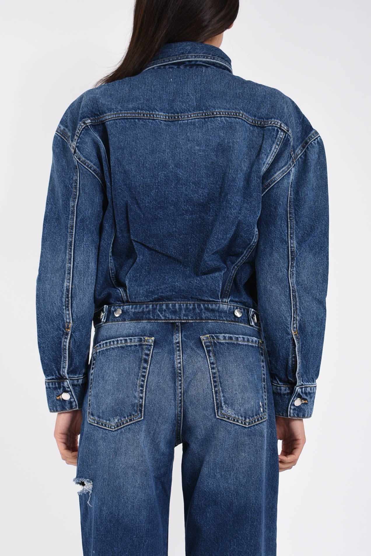 giubbino in denim modello lori