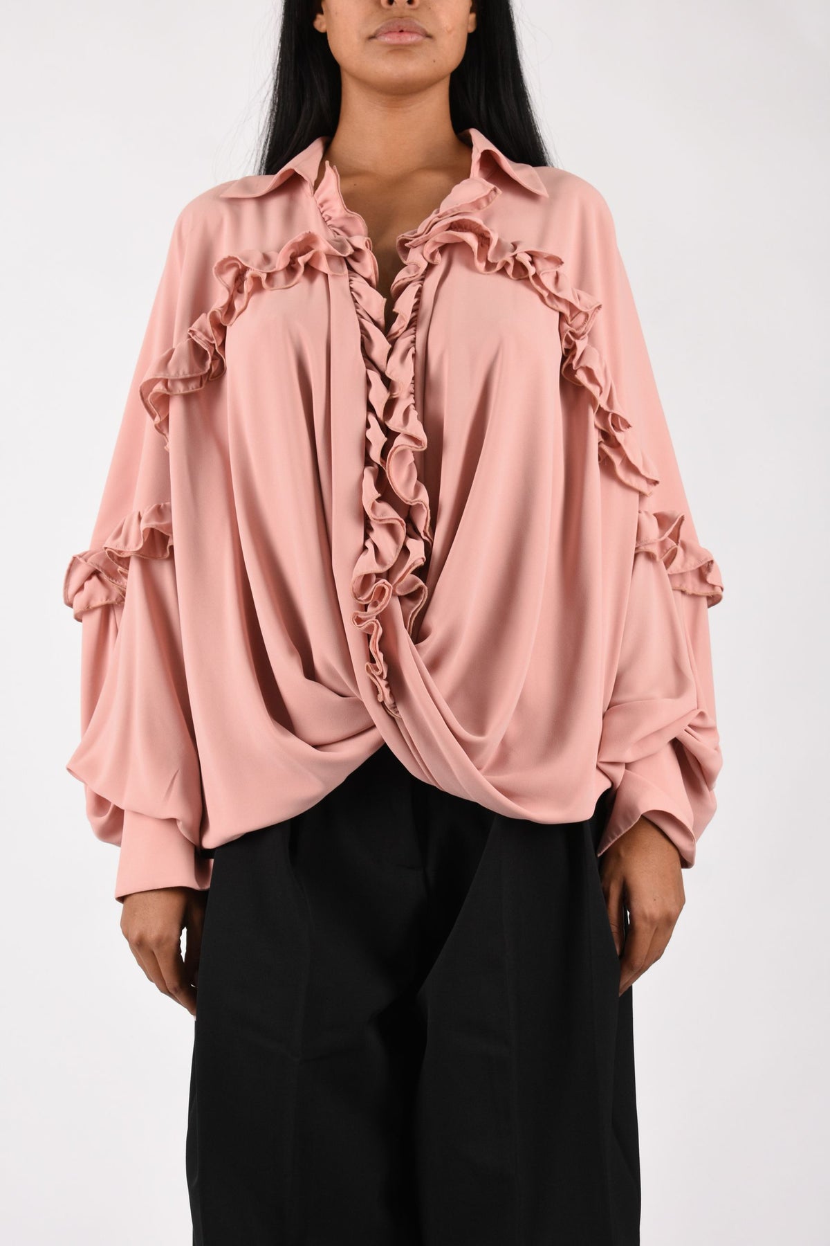 camicia in chiffon AMW26205
