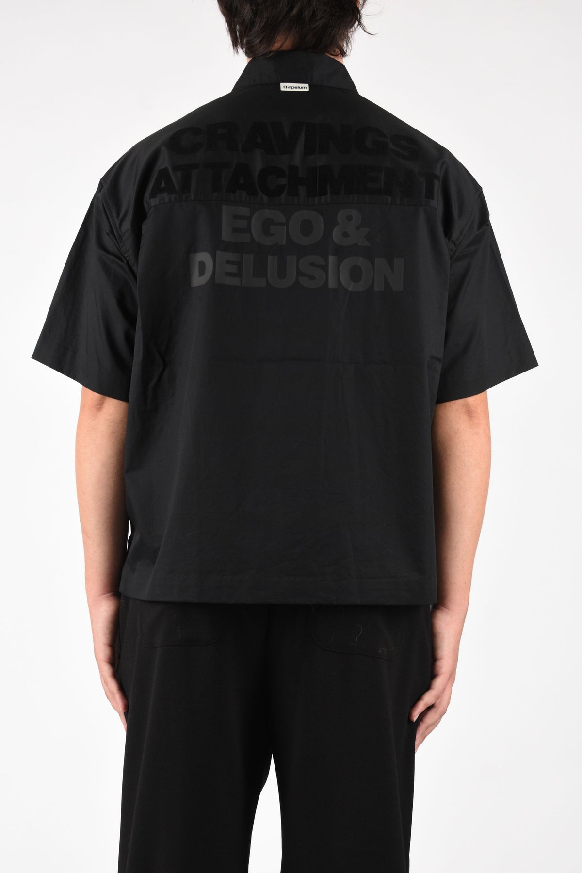 Camicia in popeline con logo
