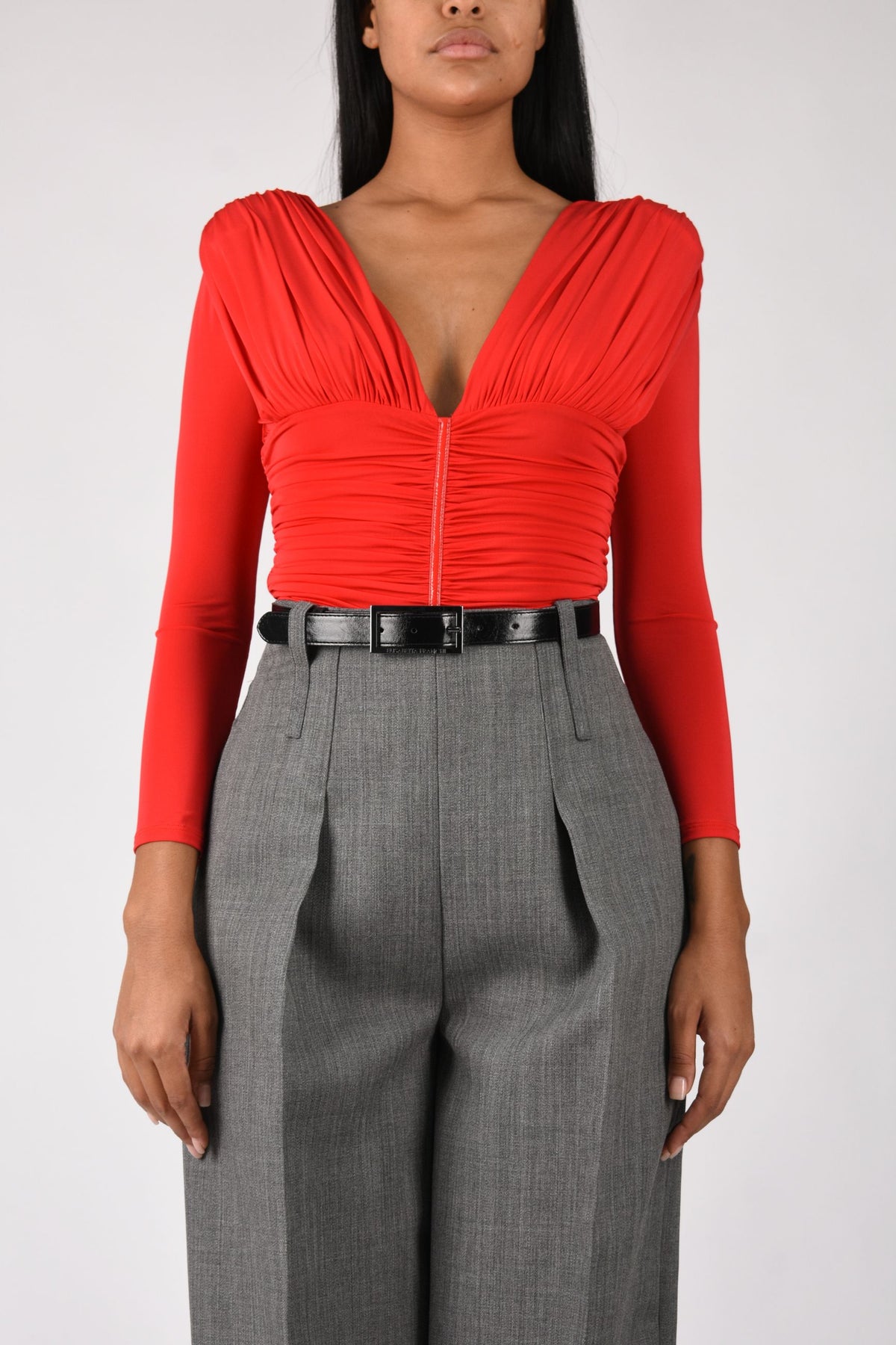 Body in jersey crêpe leggero BO04367E2