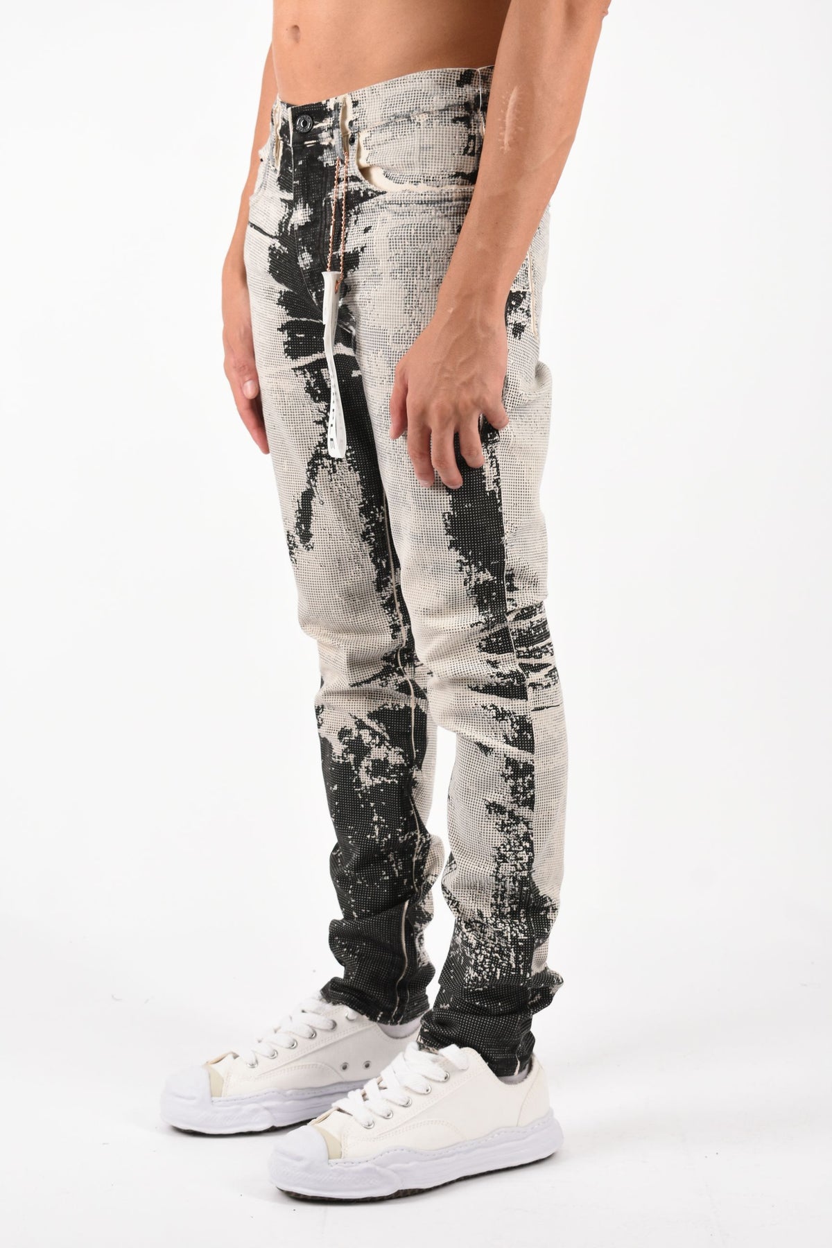 Jeans skinny trompe loeil