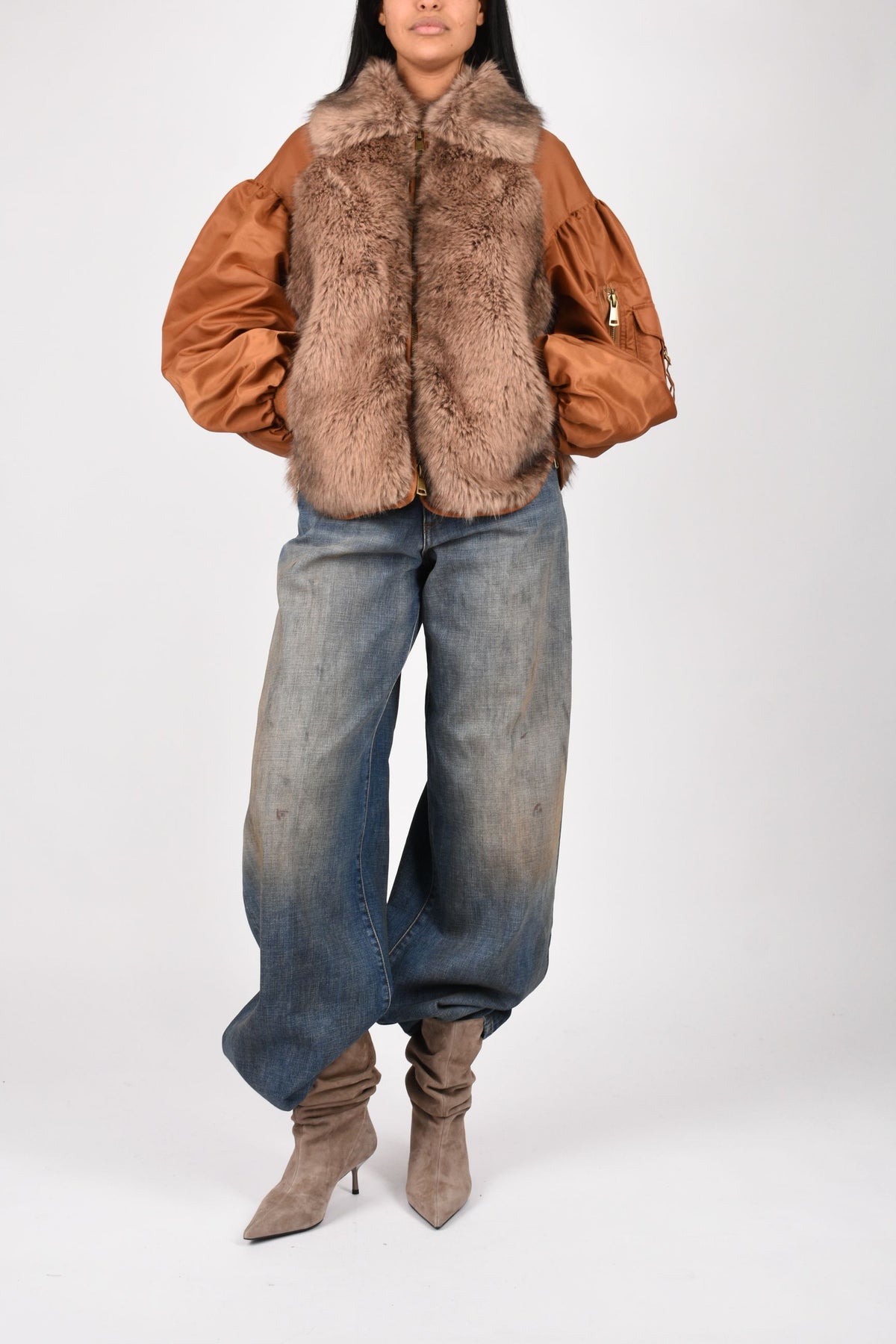GIUBBINO in nylon ed ecofur SG510