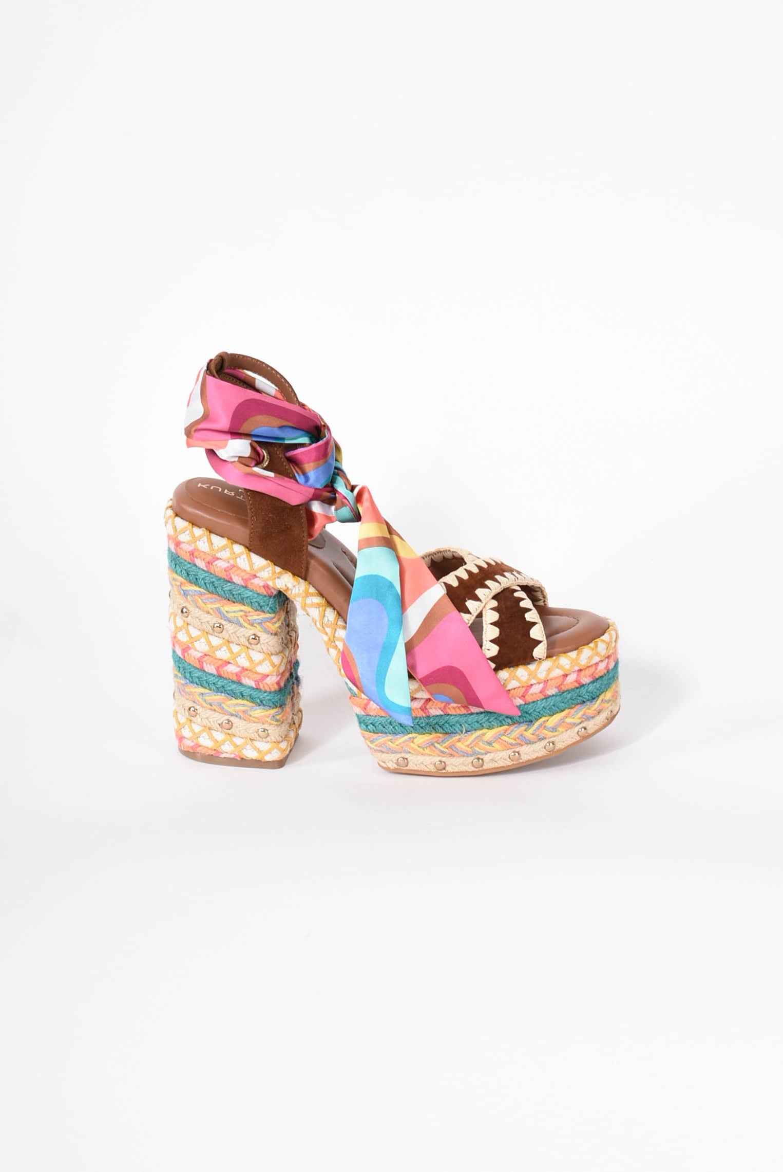 sandali chelsea scarf platform