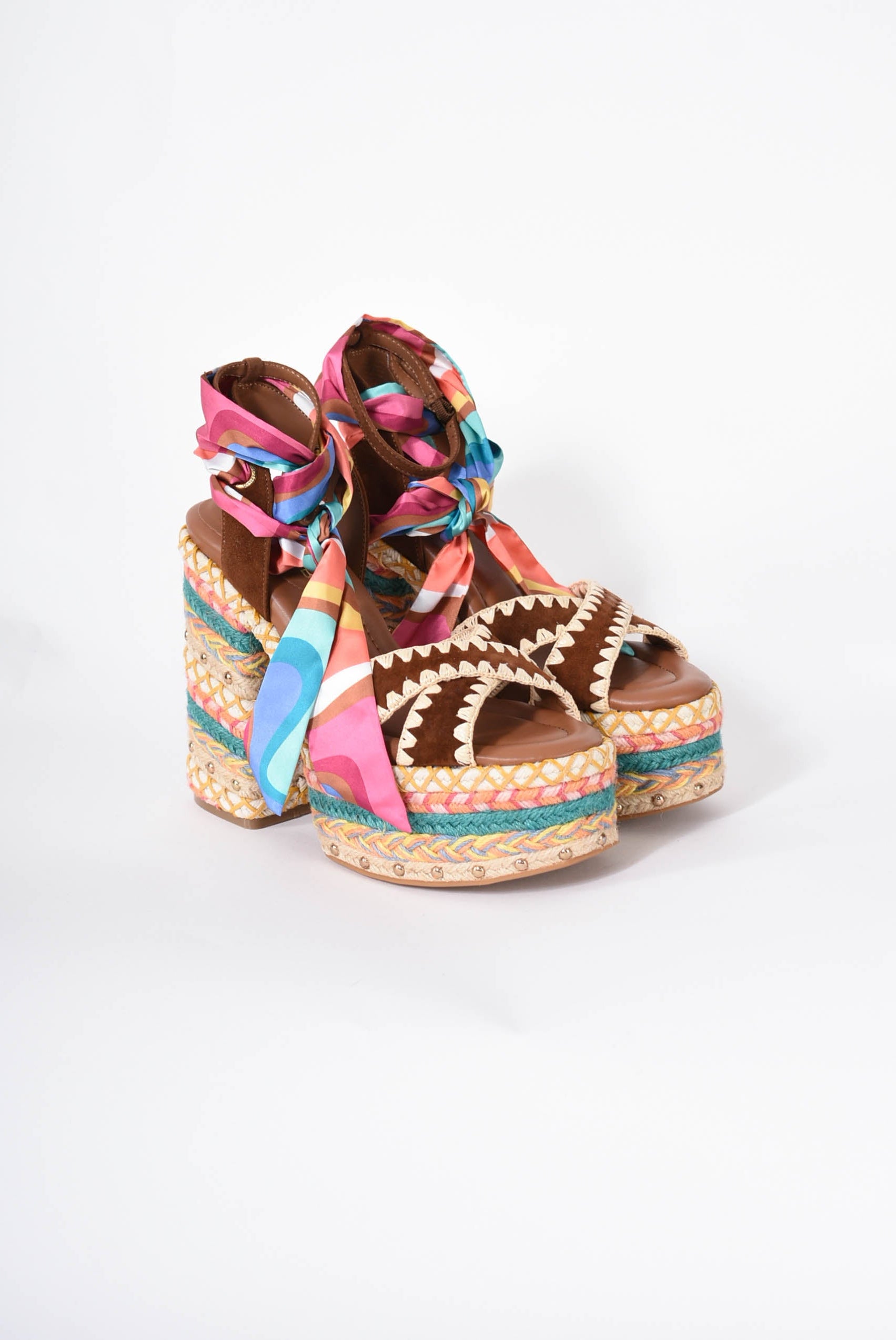 sandali chelsea scarf platform