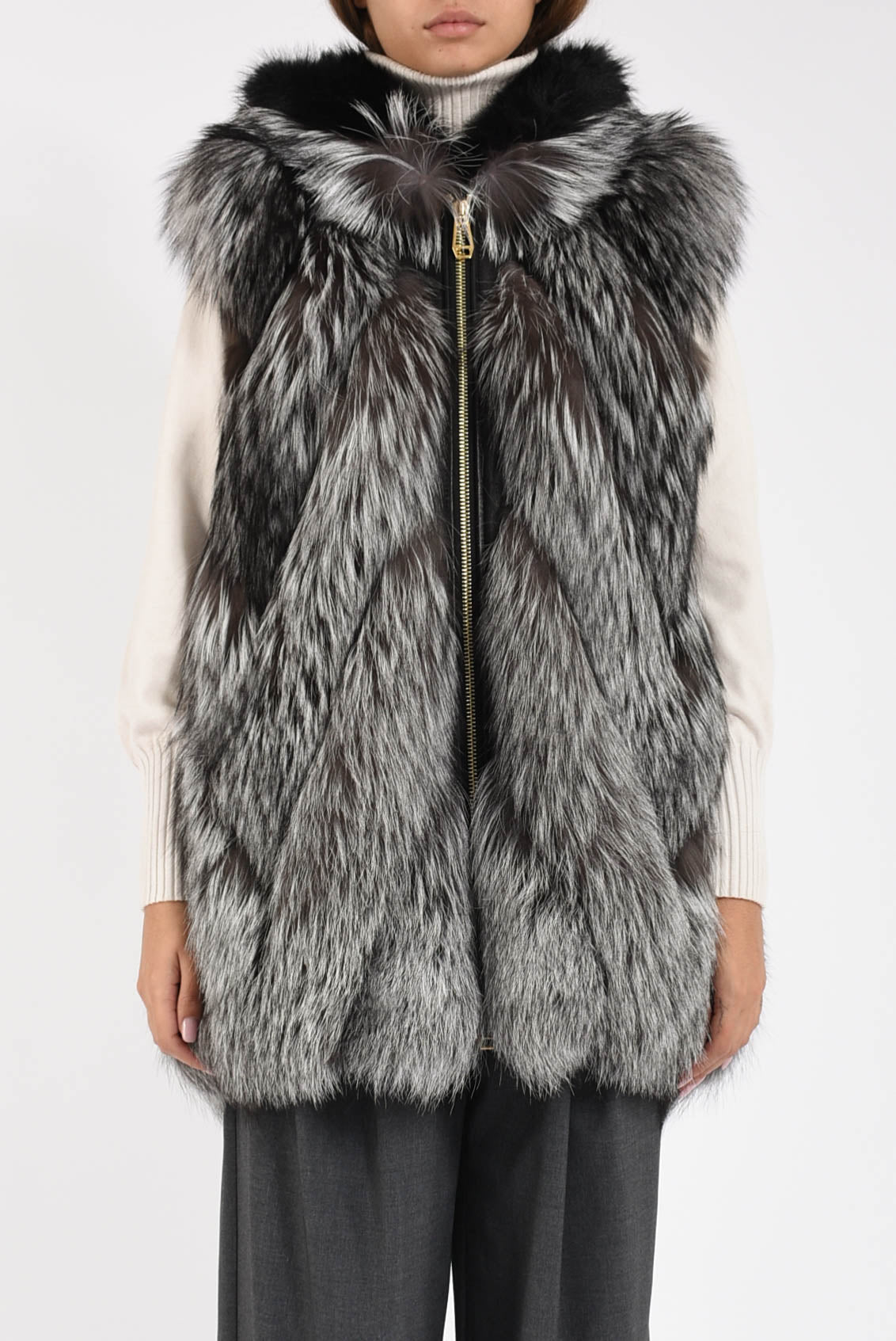 gilet in volpe