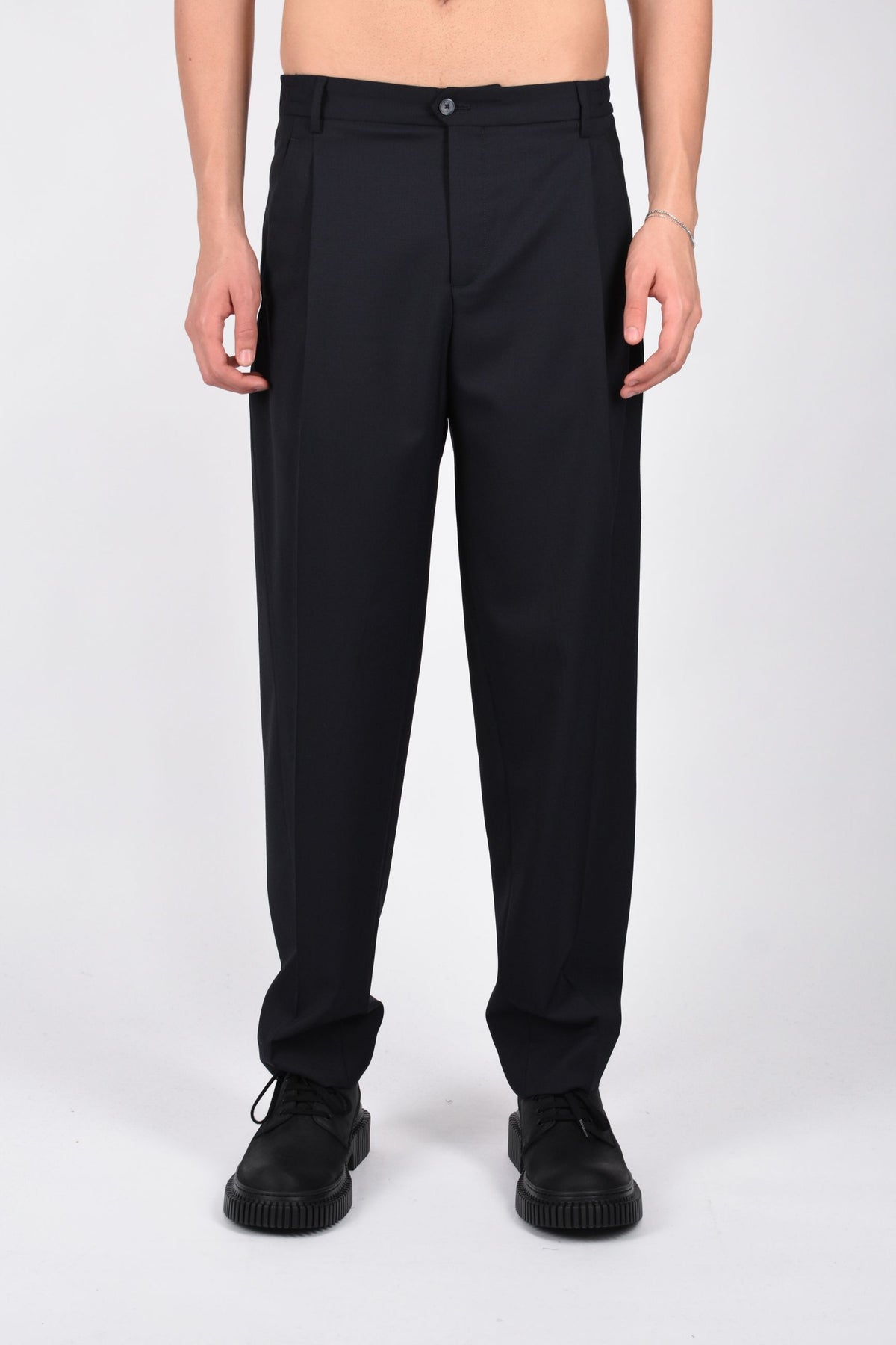 Pantaloni morgans in fresco lana MORGANS400100