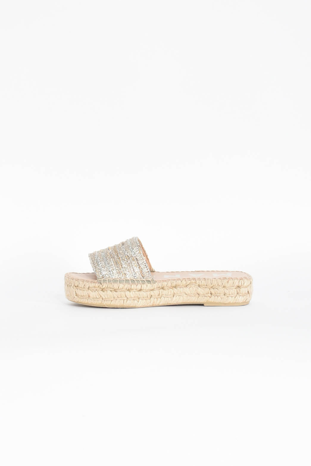 sandali bassi lurex cotton blend