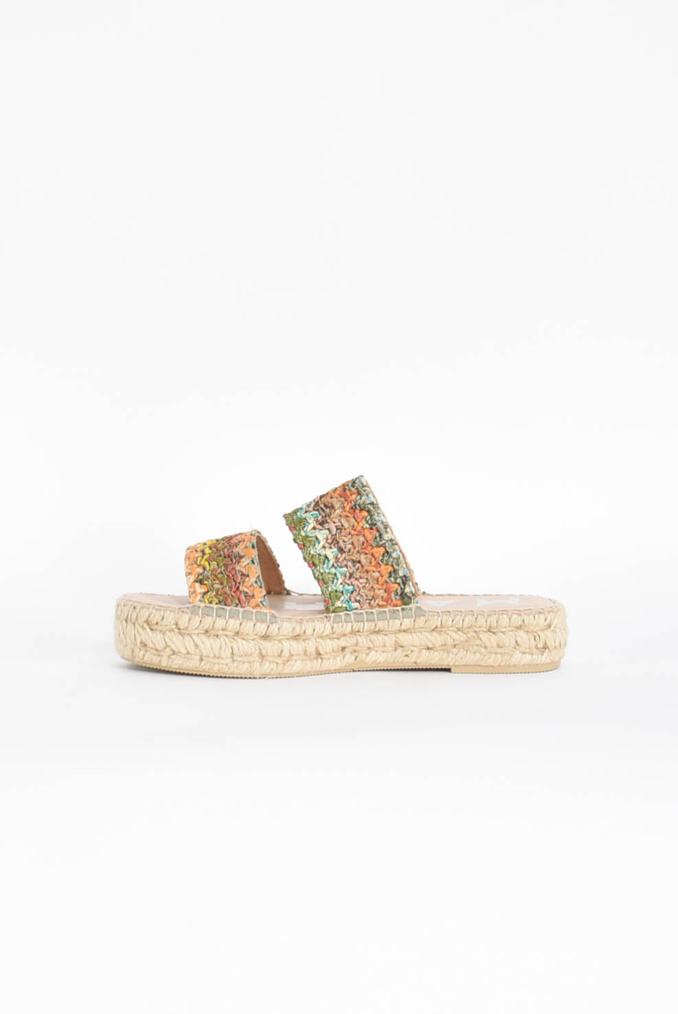 sandali bassi woven raffia double sole