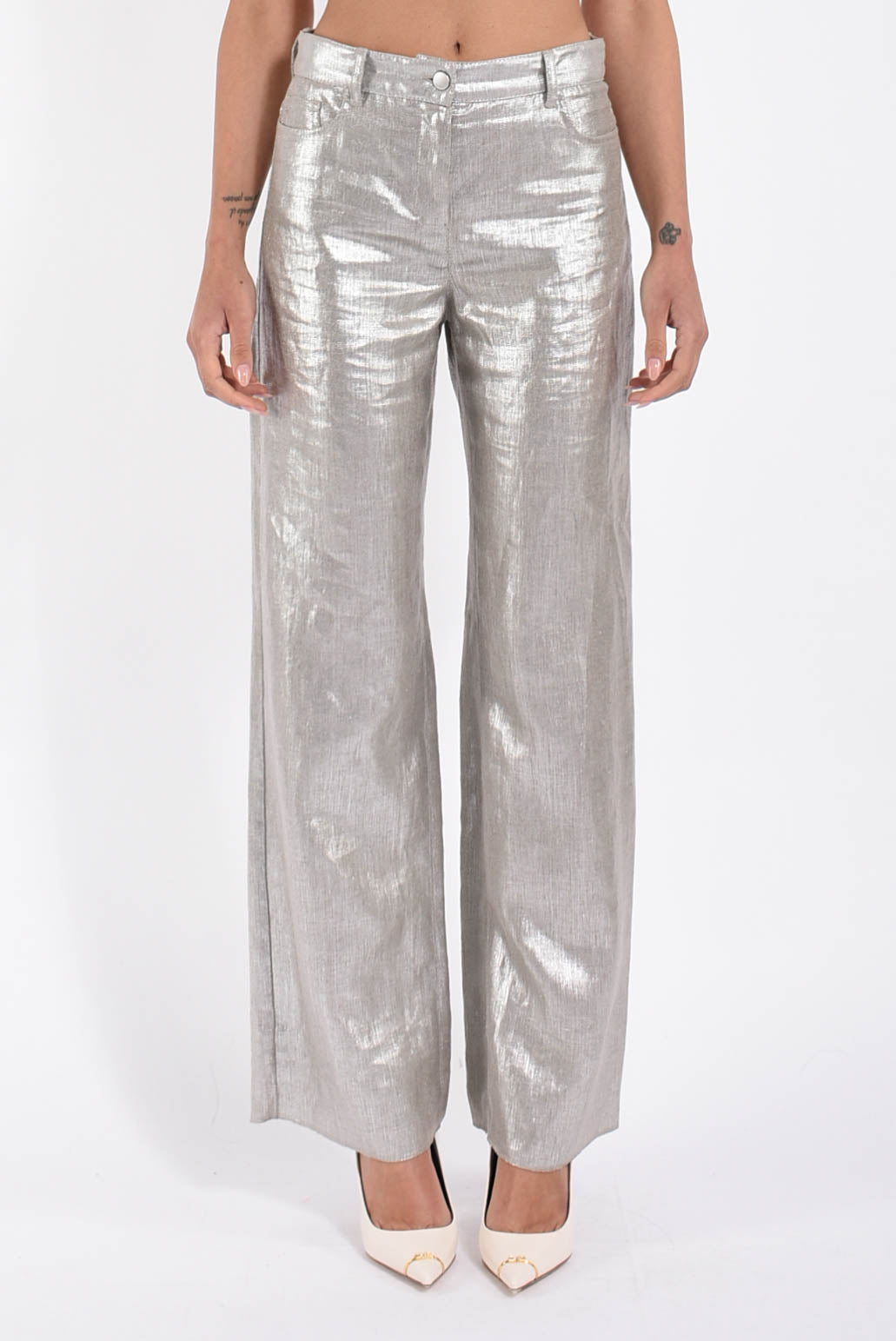 pantaloni in lino modello malika