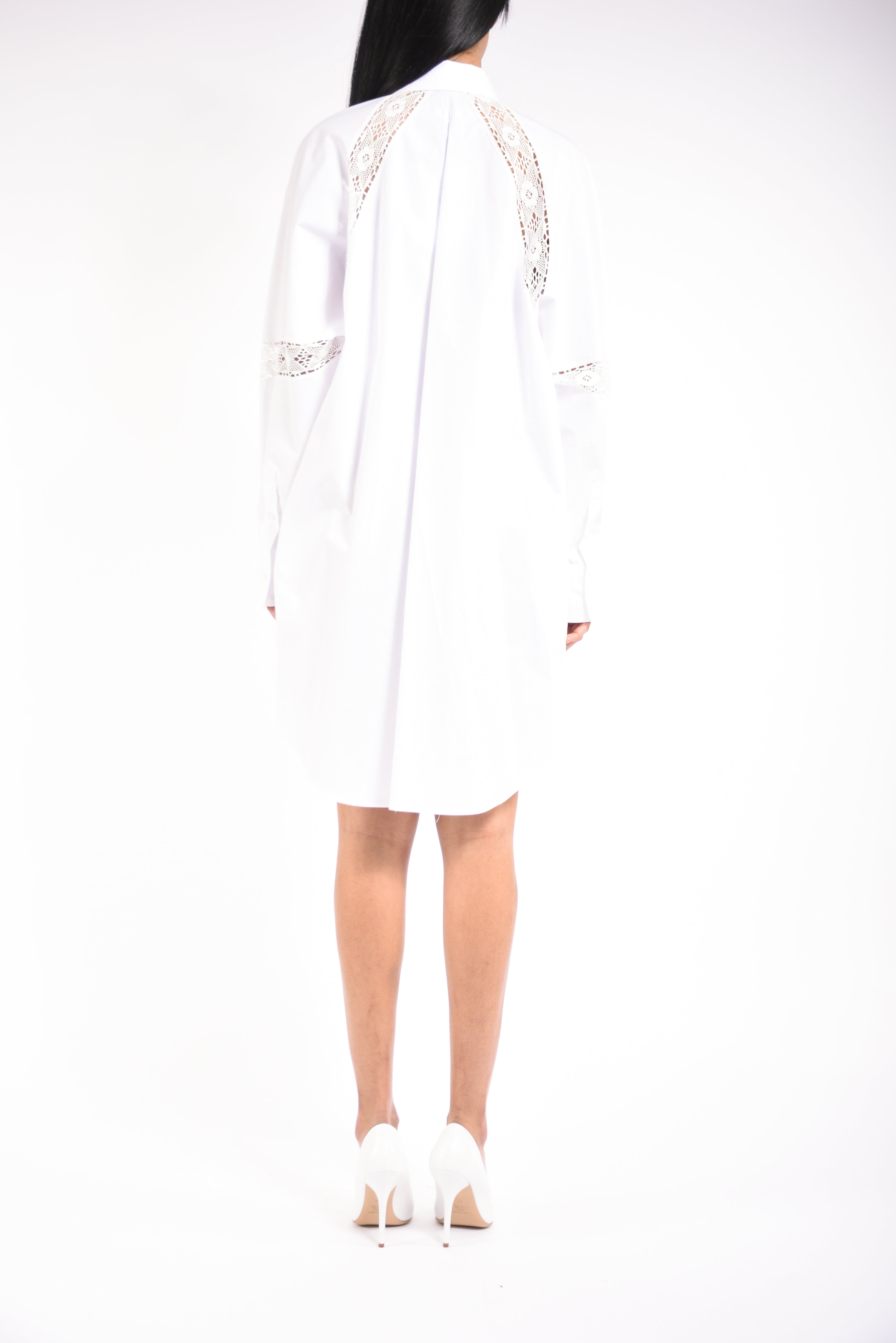 abito chemisier in popeline di cotone