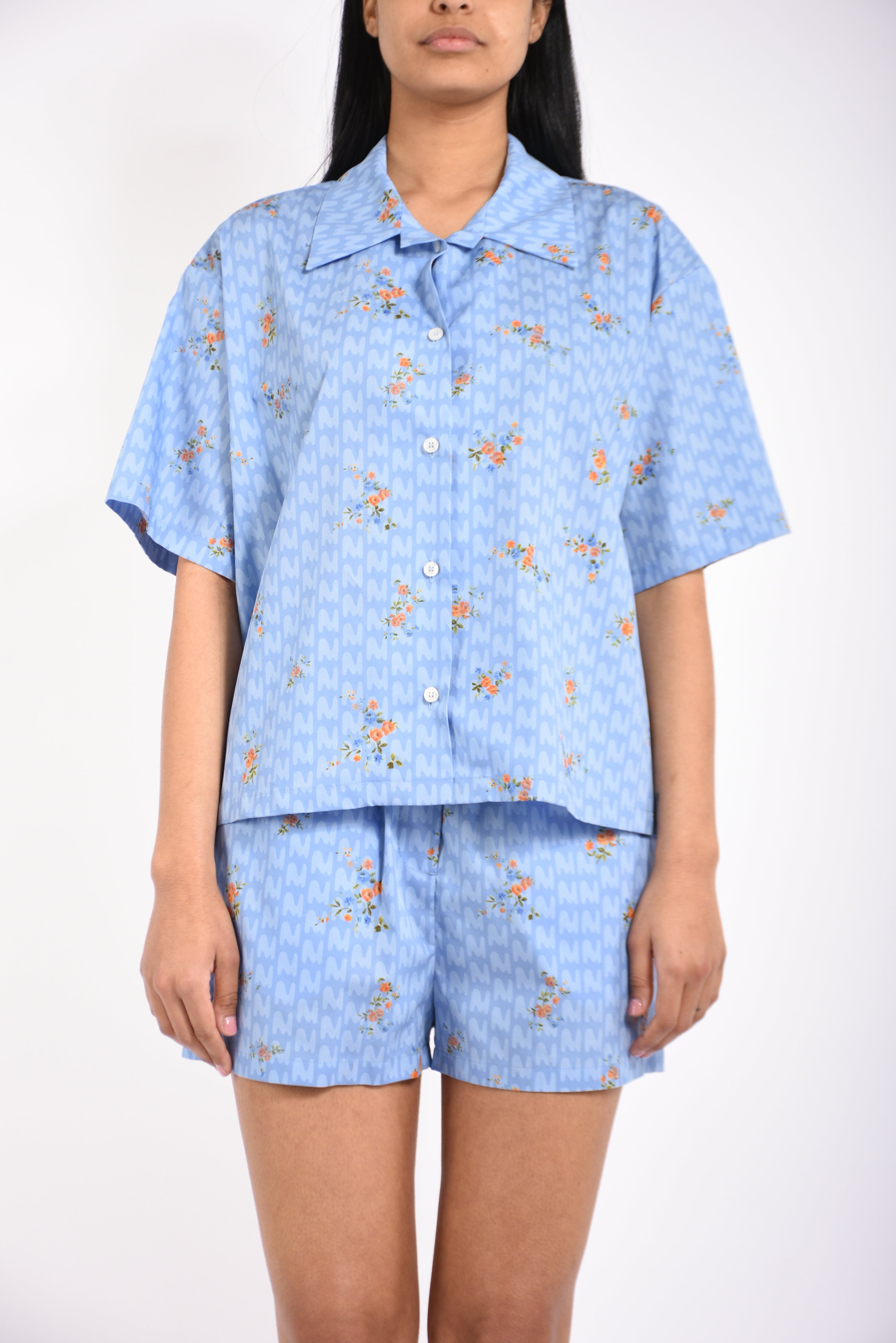 camicia in popeline stampato