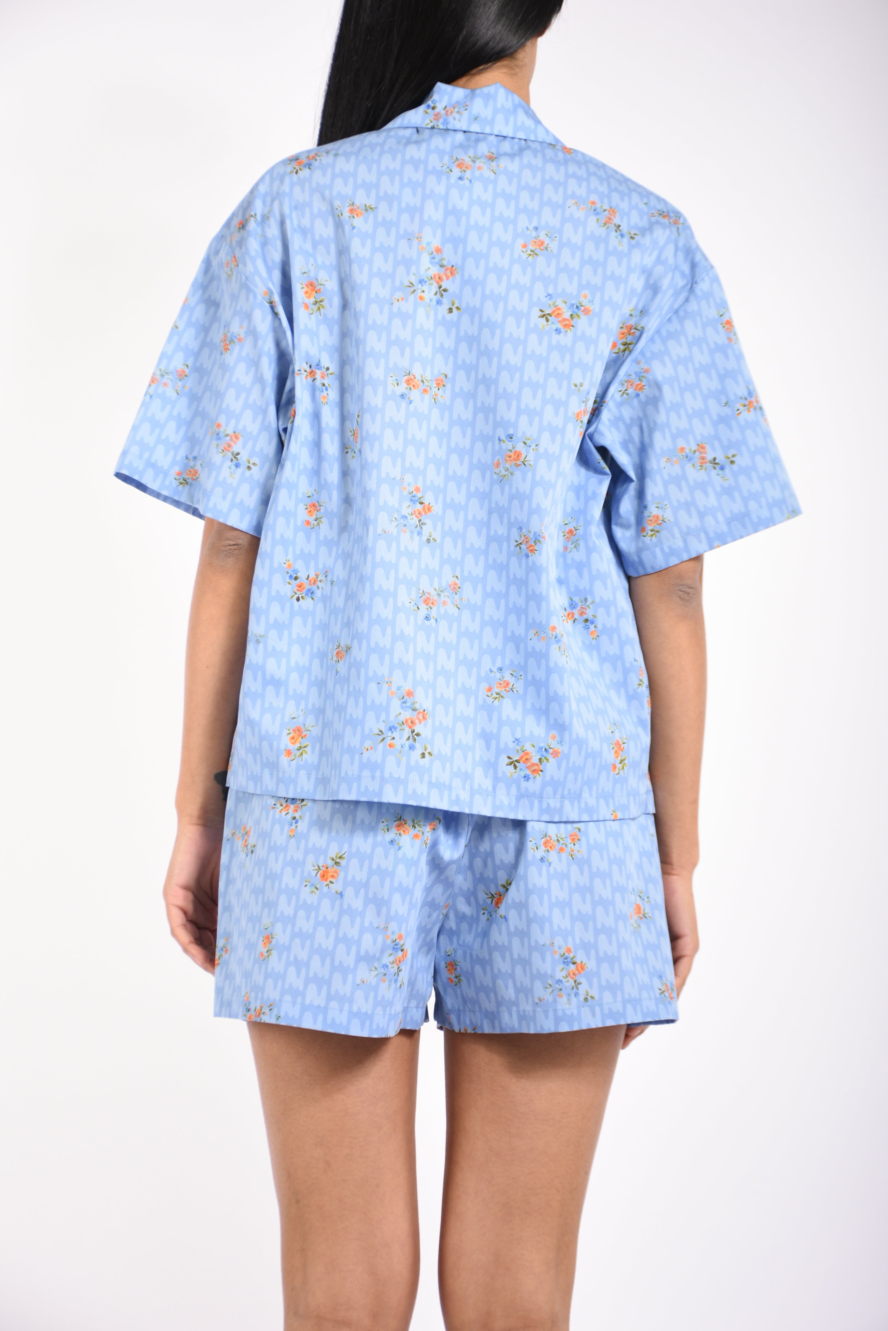 camicia in popeline stampato