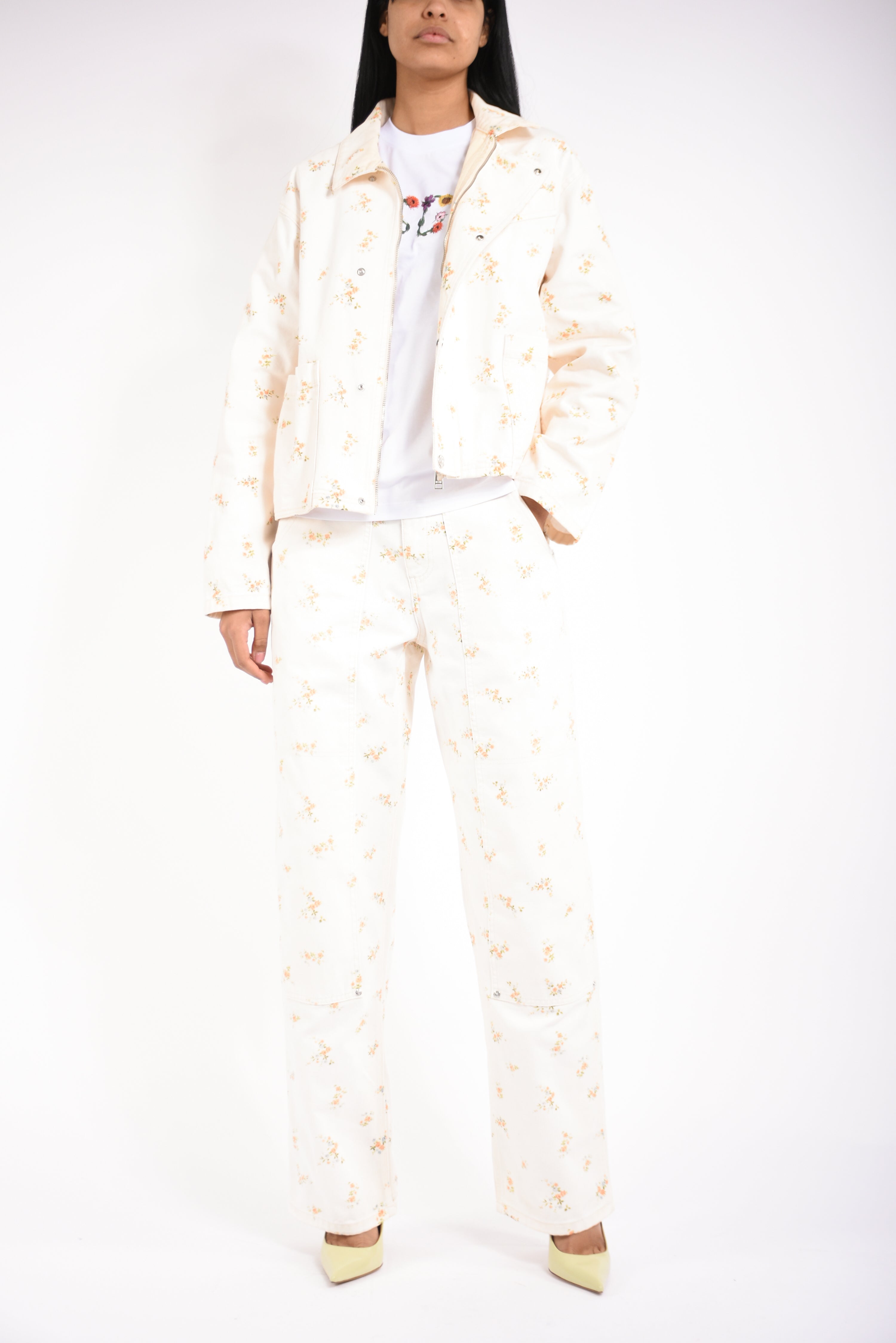 giubbino in canvas con stampa