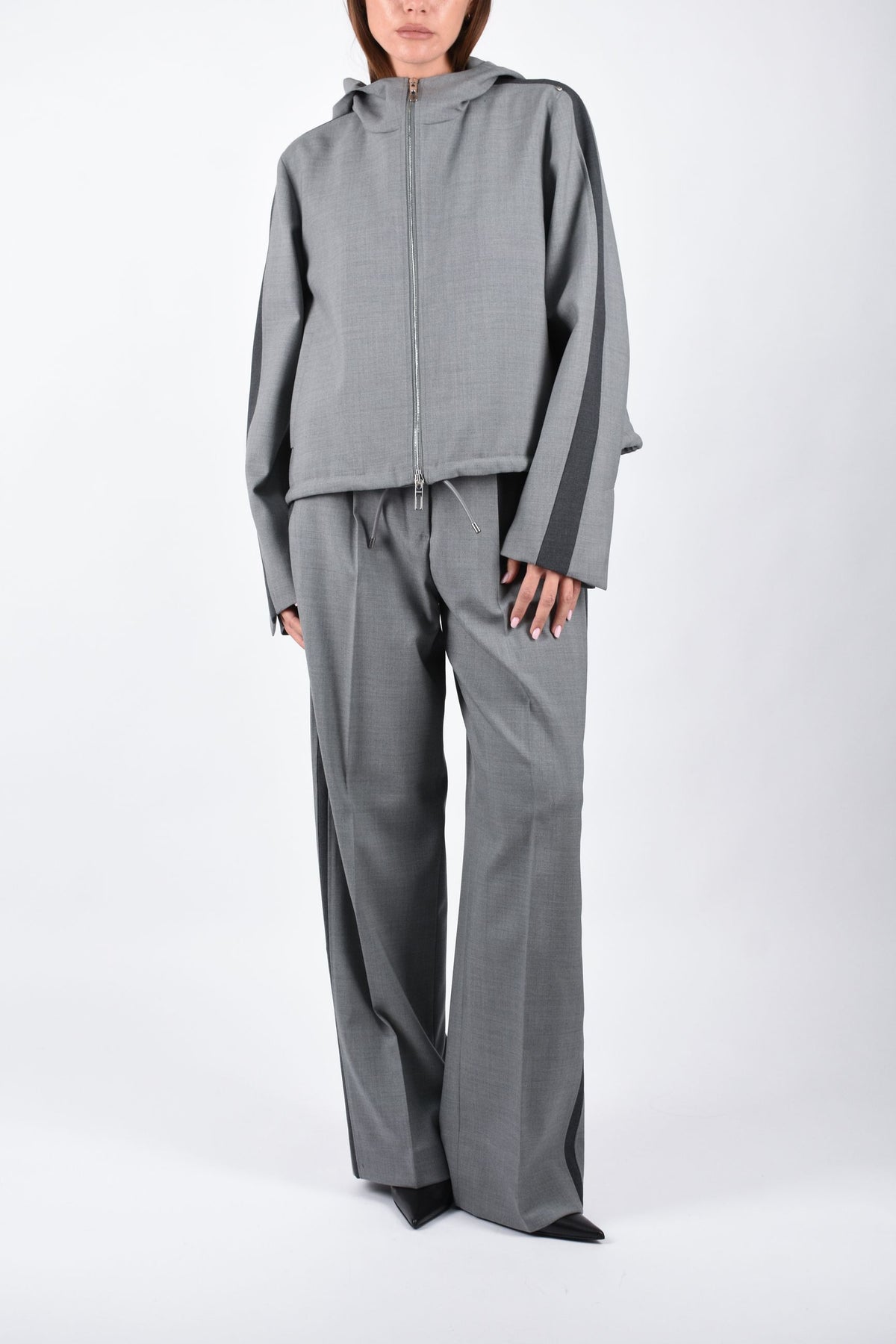 Jogger a vita bassa in lana stretch ACERI 2622136072