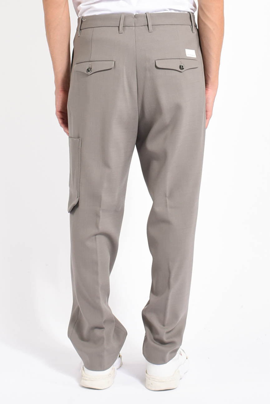 Pantaloni cargo in lana
