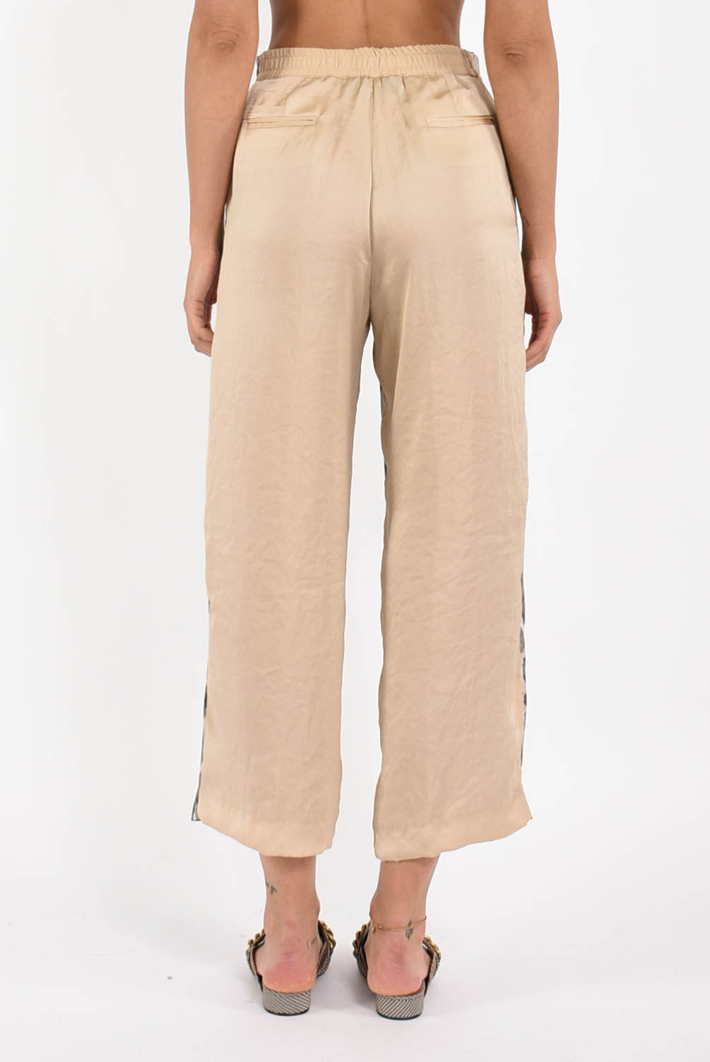 pantaloni in raso