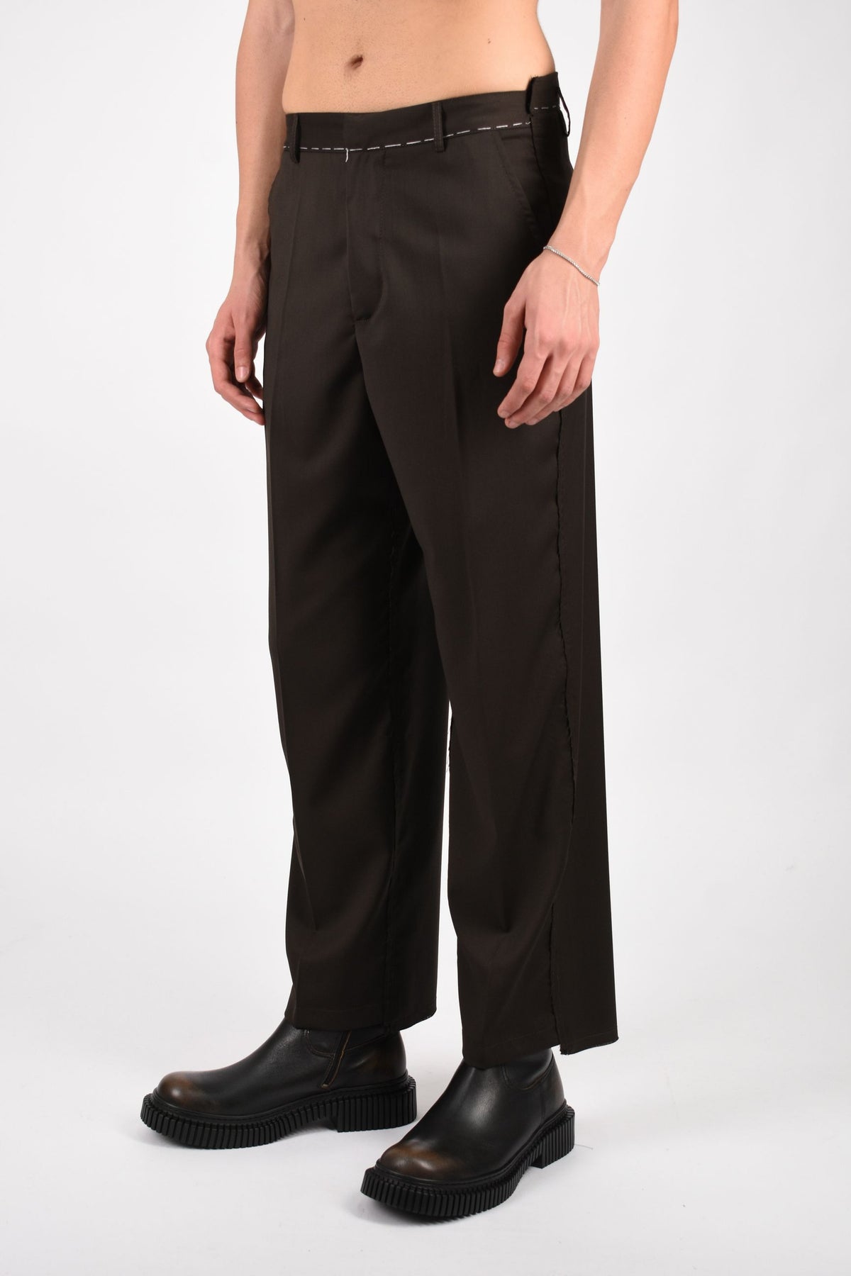 Pantaloni allen in fresco lana 26F11