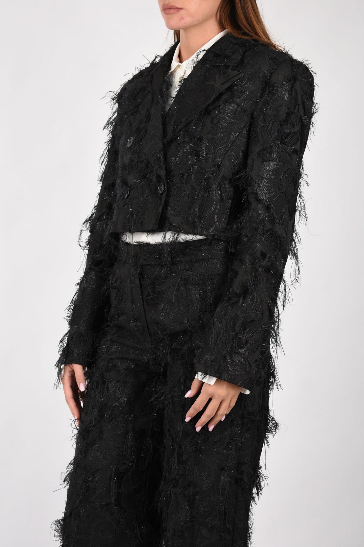 Blazer cropped jacquard 2S0042C0289