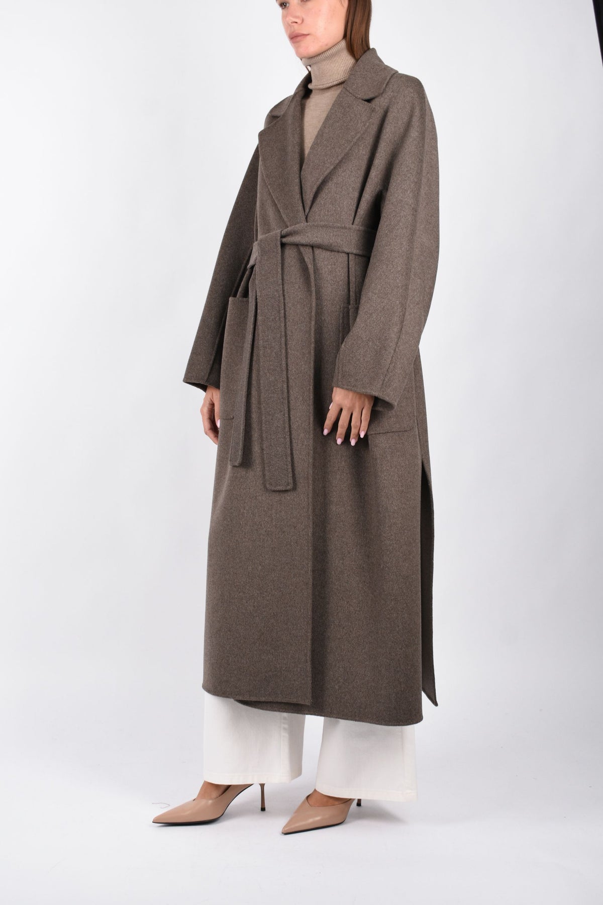 Cappotto lungo in lana double SMMPEONIE 2629016113600