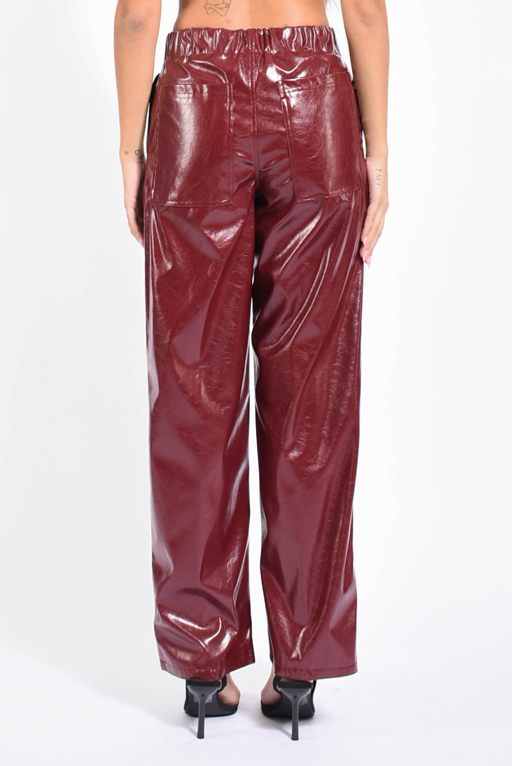 Pantaloni Effetto Vernice
