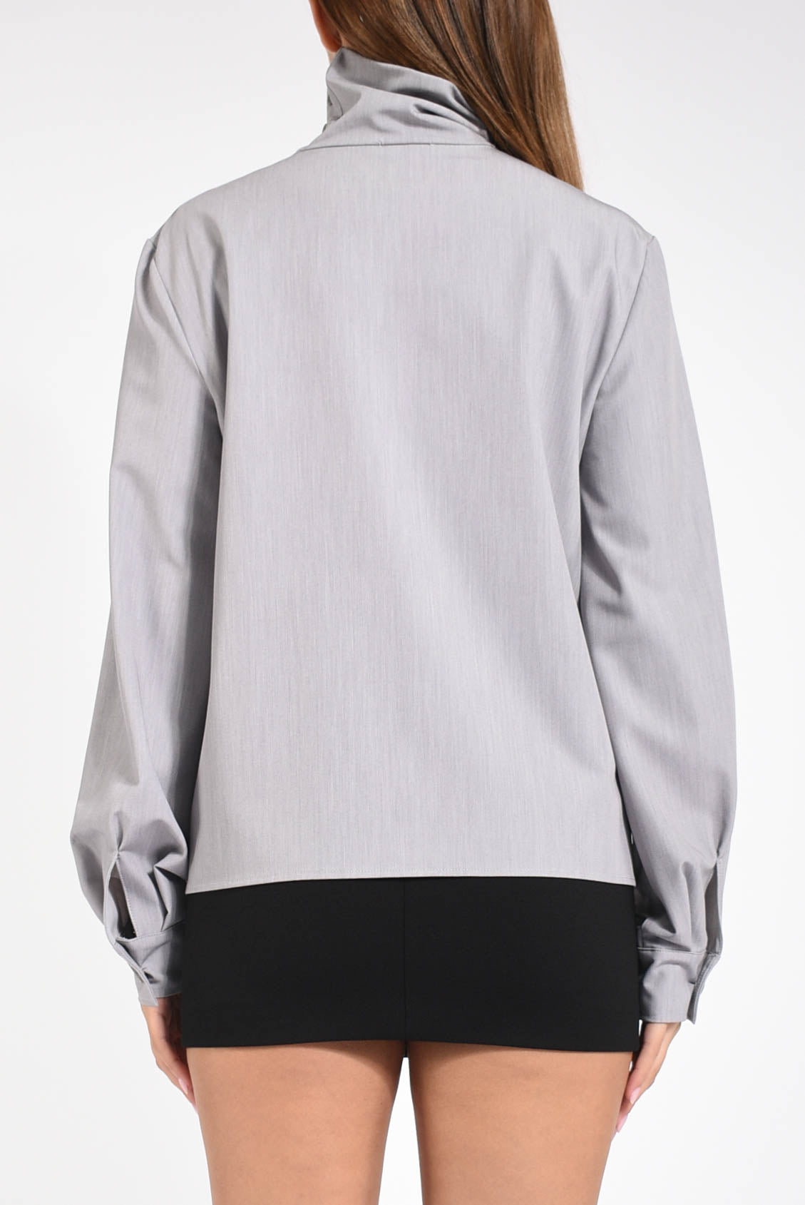 camicia a collo alto strutturata