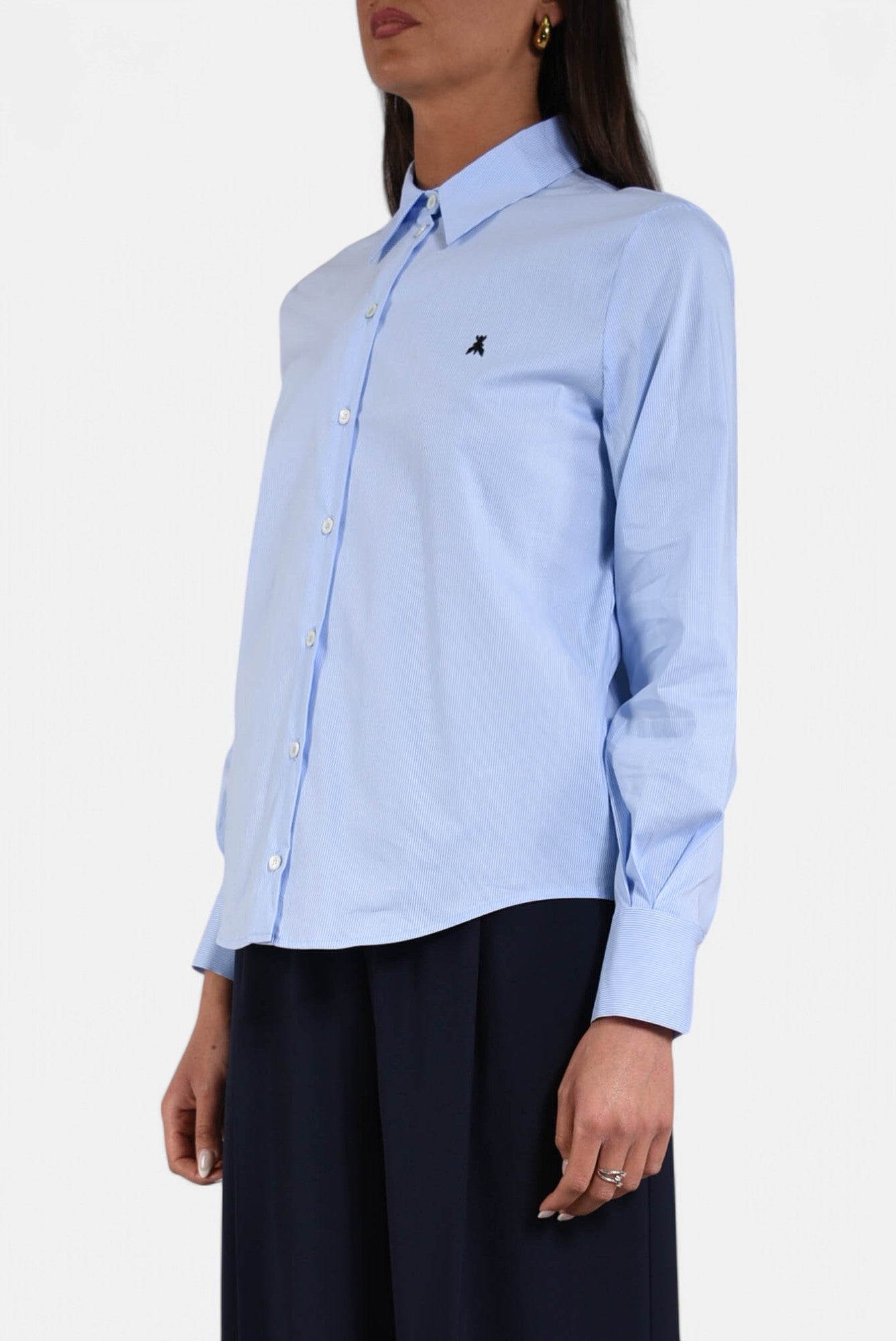 camicia in cotone a righe