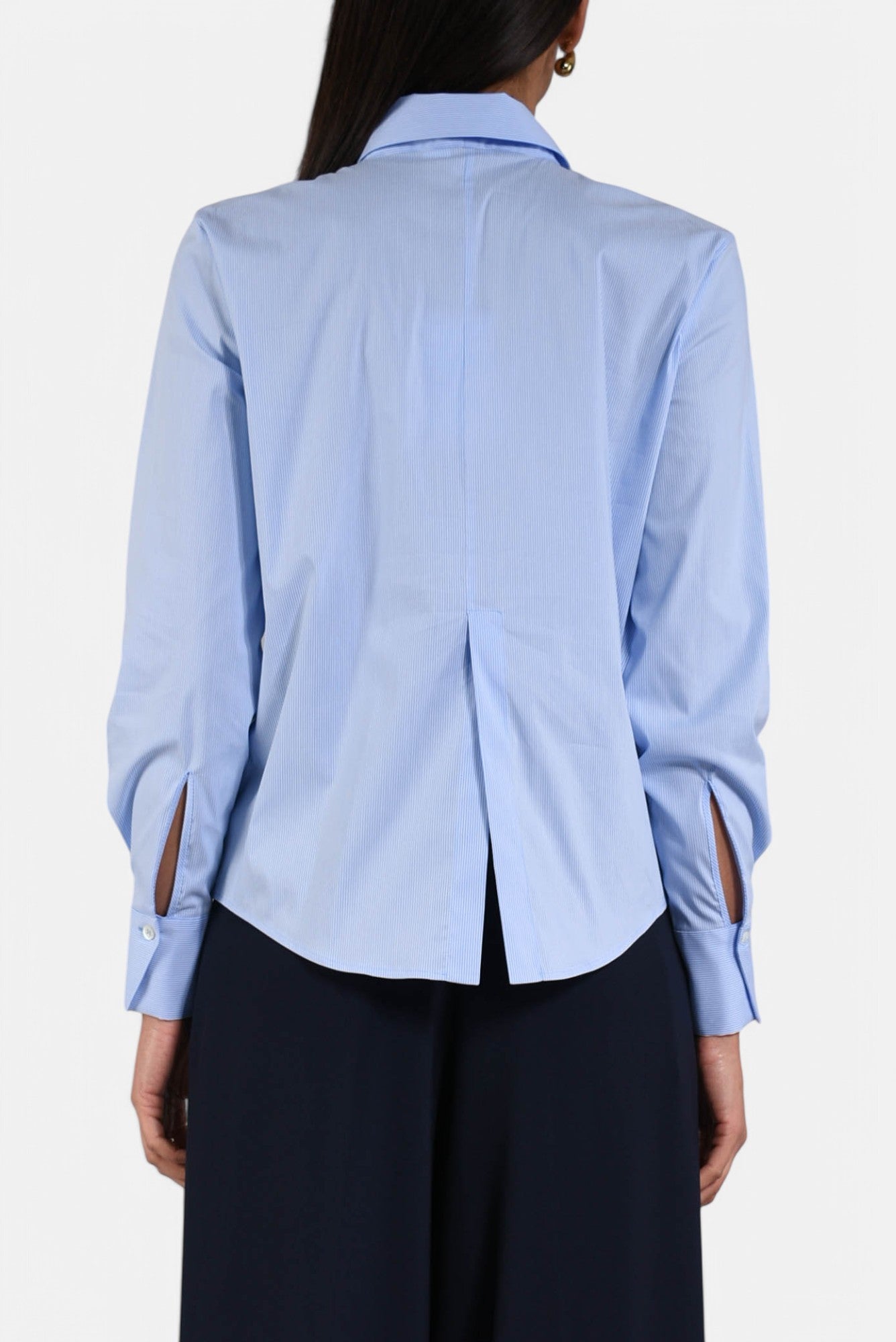 camicia in cotone a righe