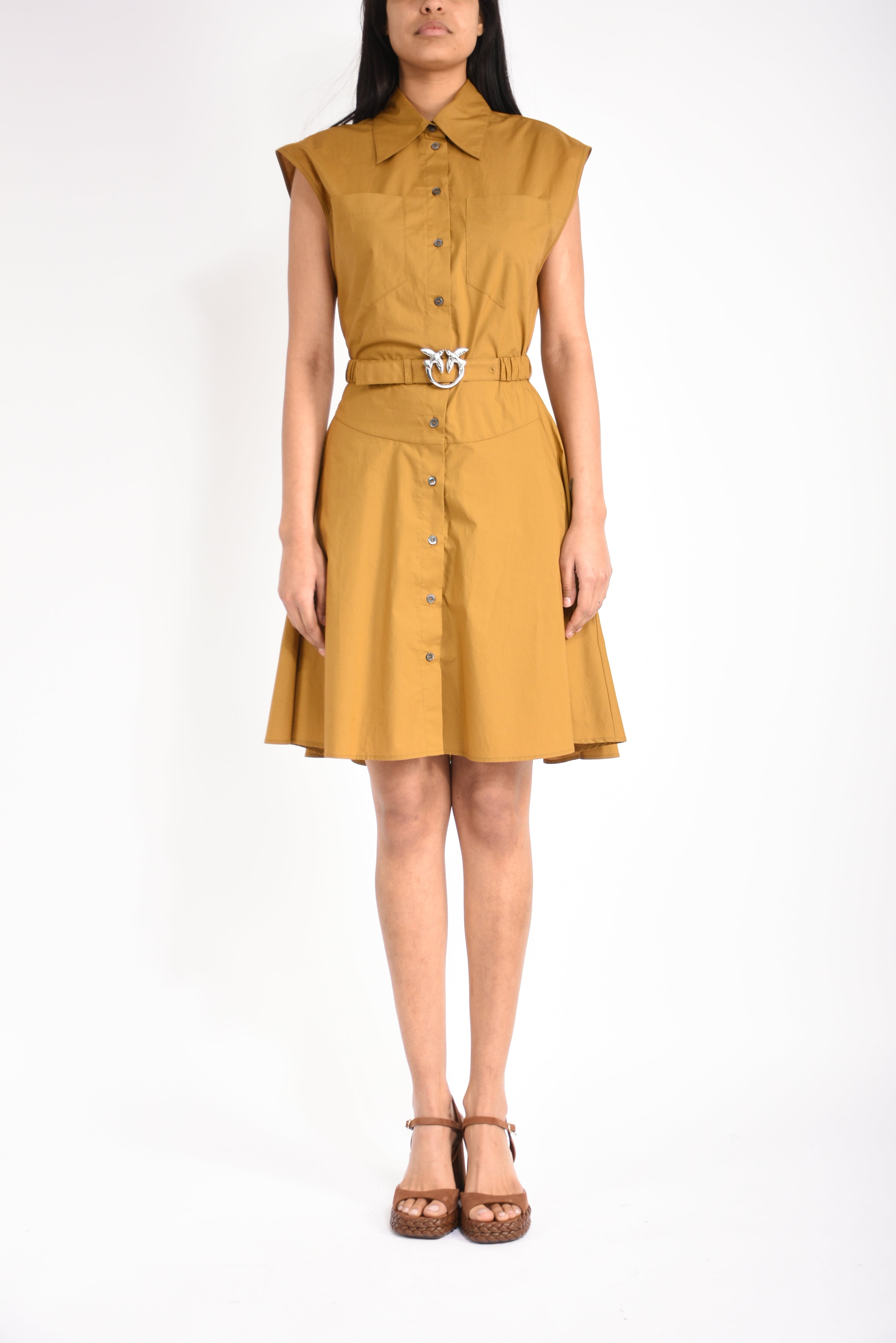 abito midi in cotone anaceta