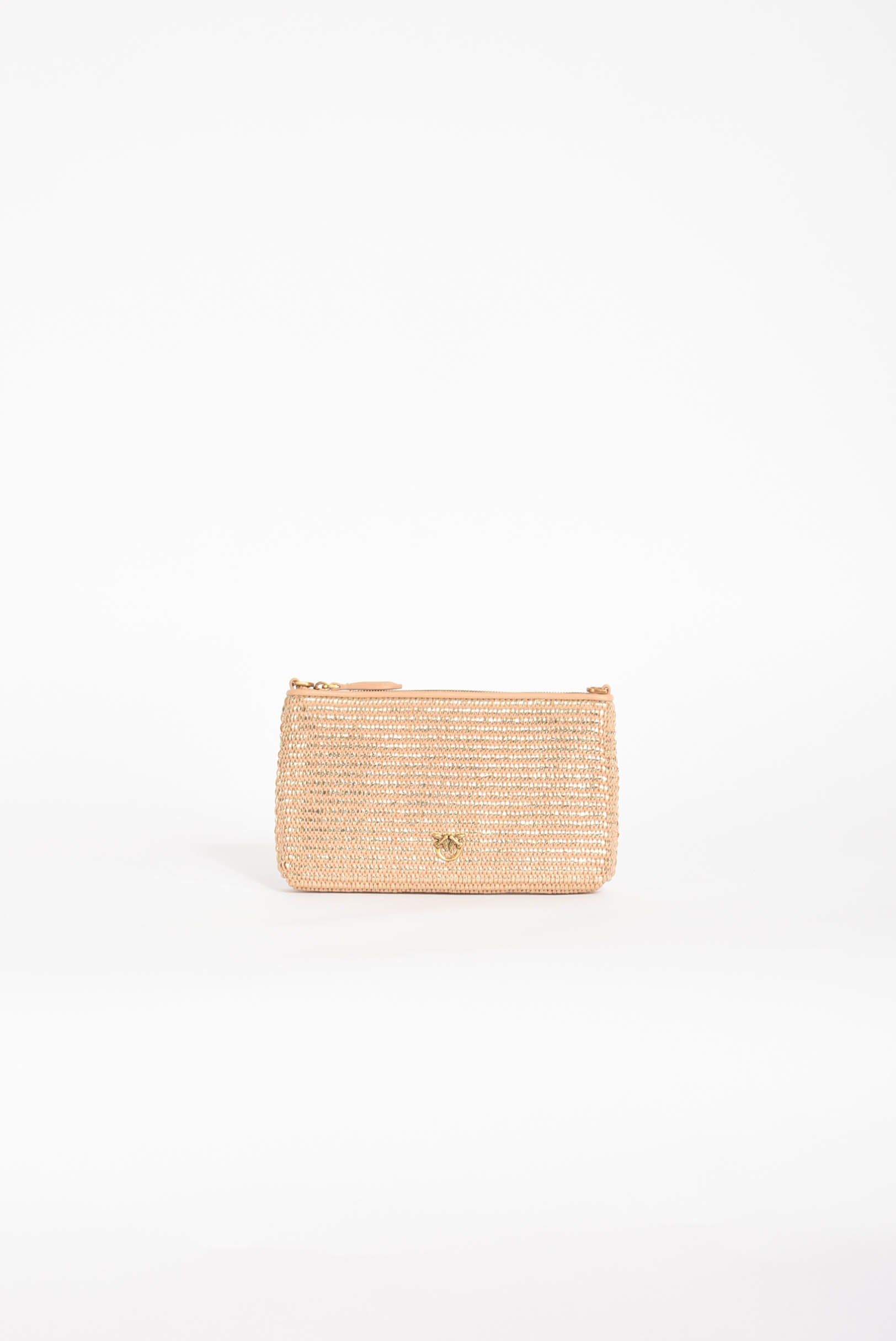 borsa a mano flat horizontal mini rafia