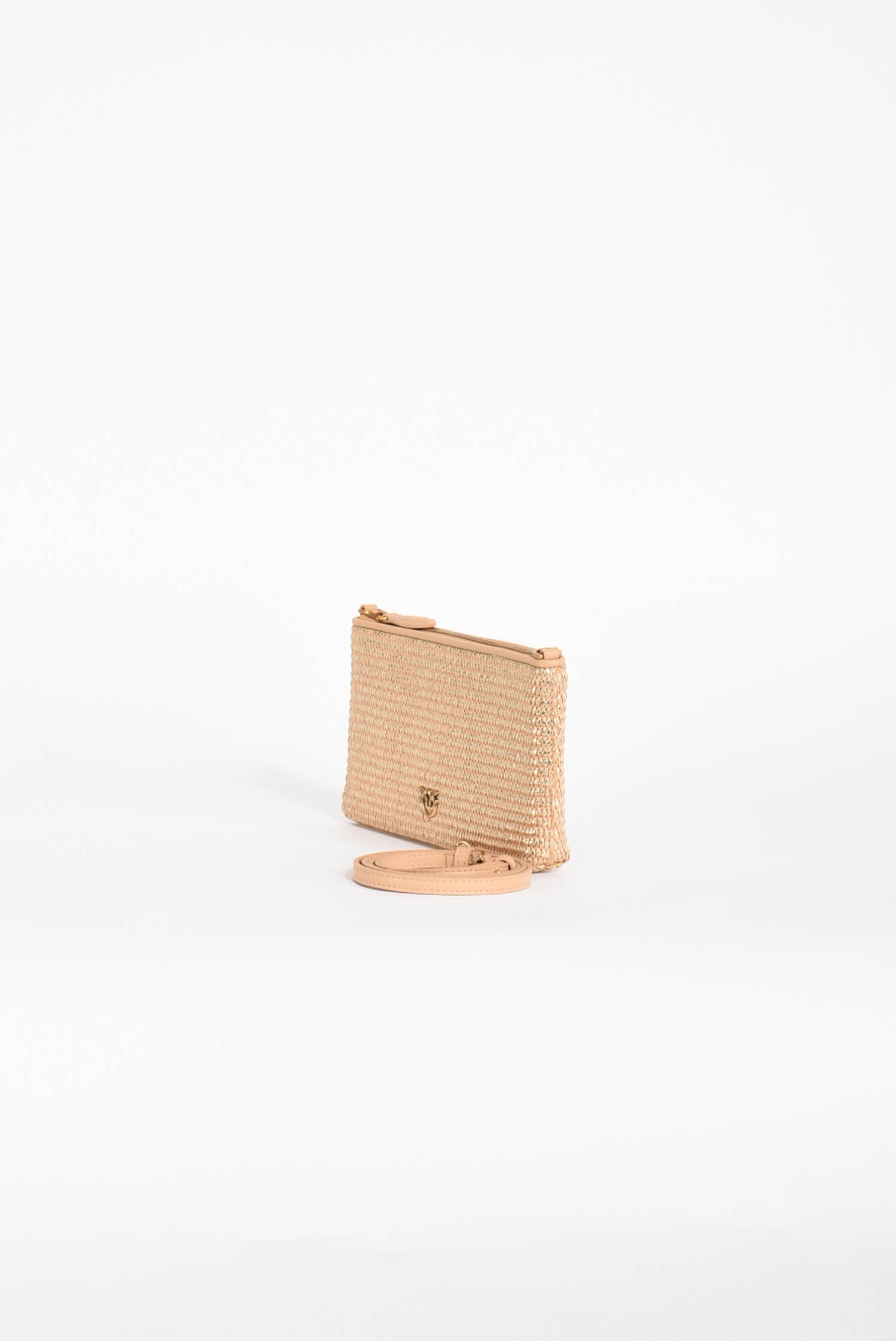 borsa a mano flat horizontal mini rafia