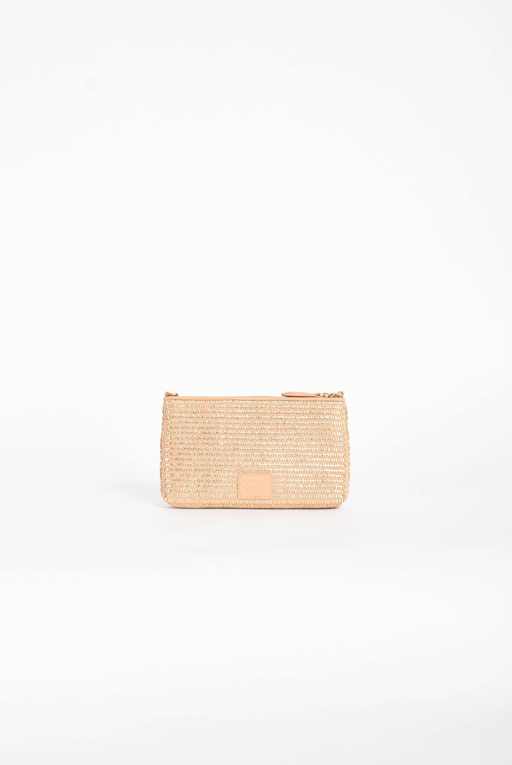 borsa a mano flat horizontal mini rafia