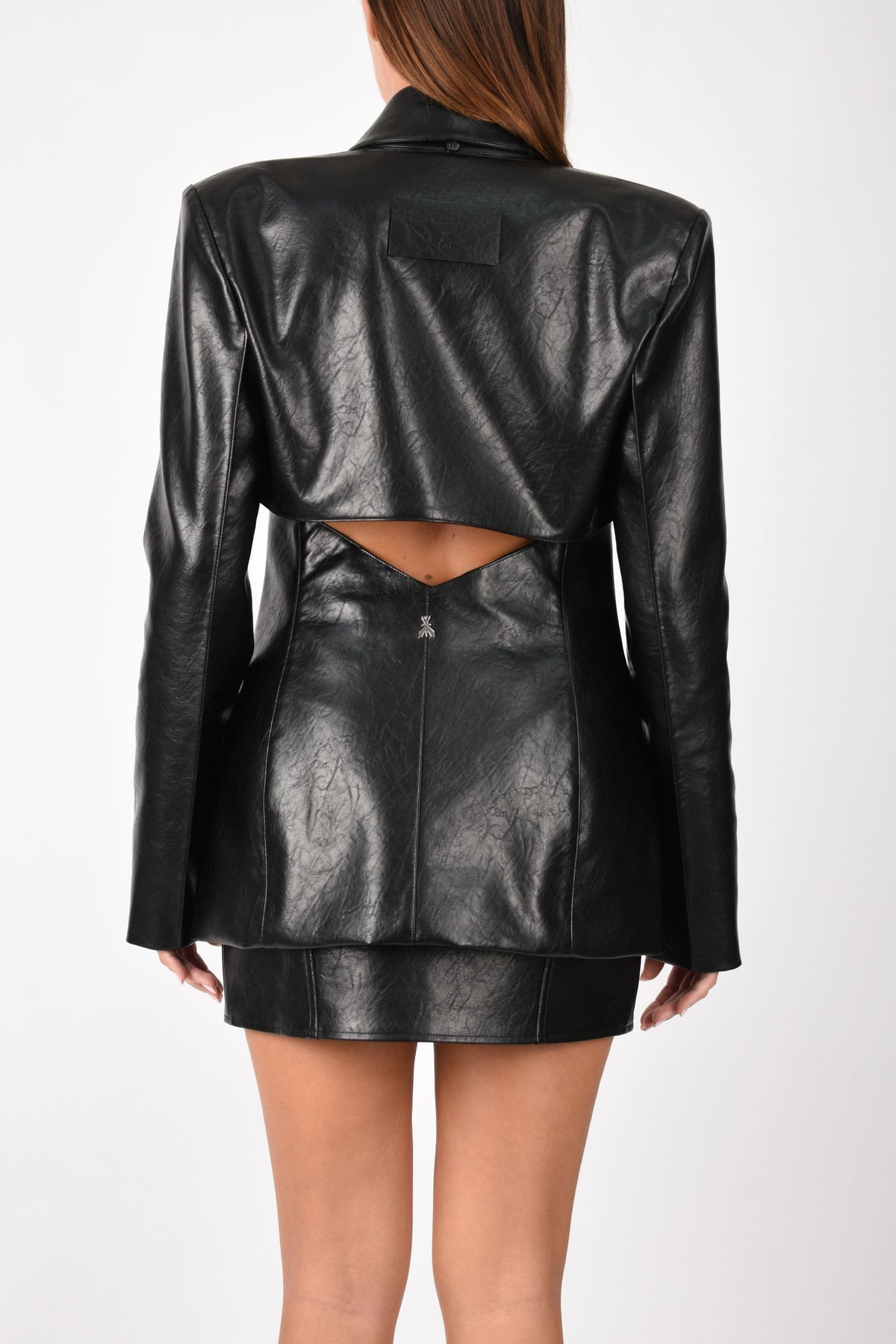 Blazer con doppia costruzione in tessuto spalmato 8S0001E070