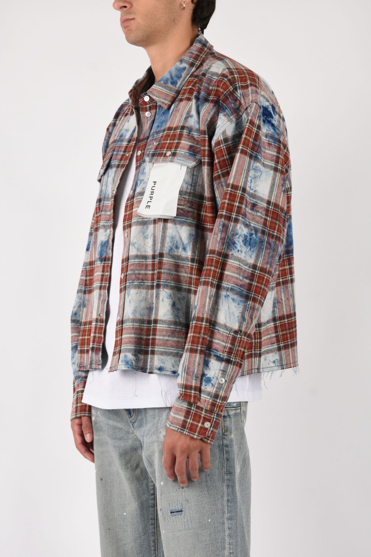 Camicia check sfumata