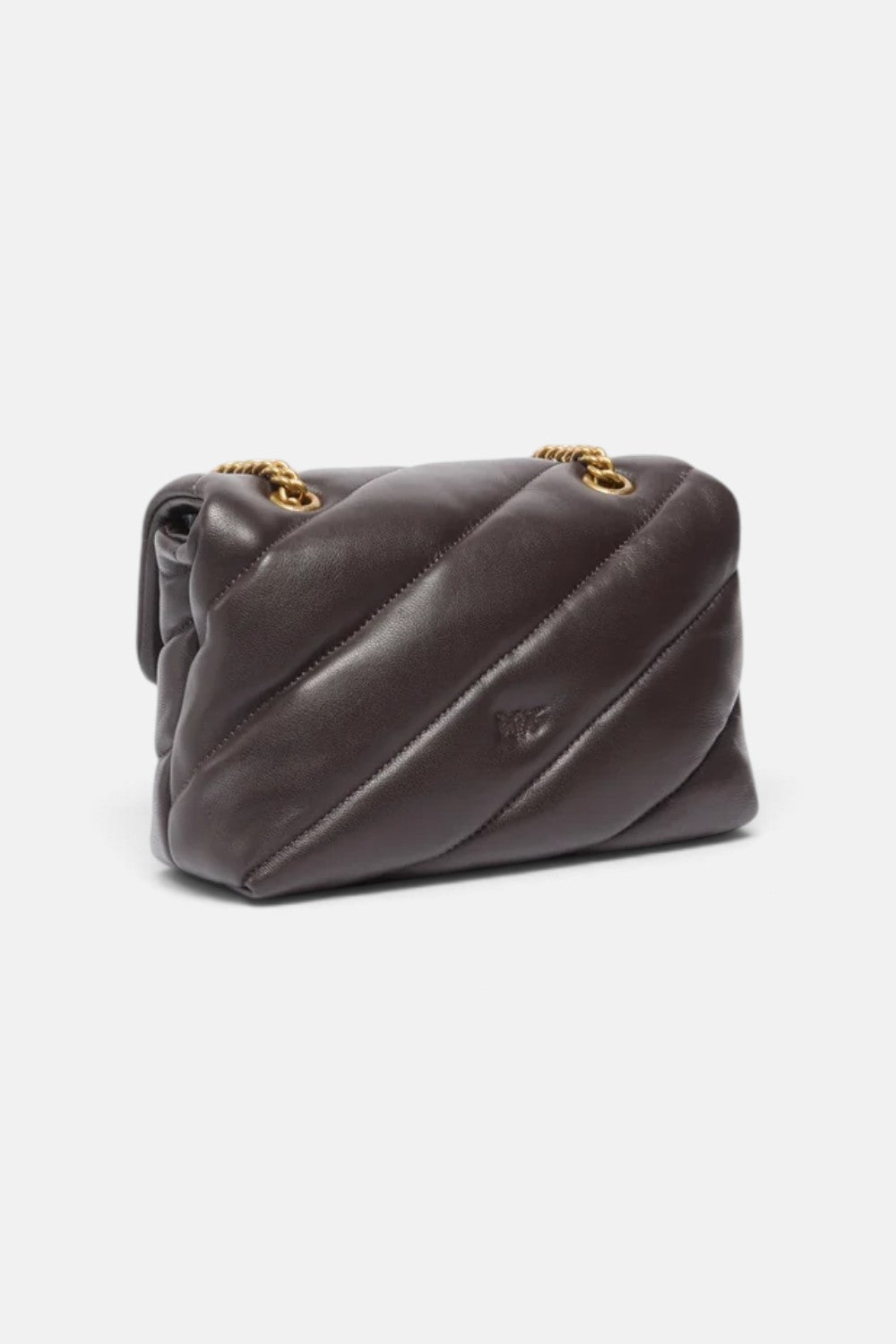 Borsa a tracolla Mini Love Bag Puff in nappa trapuntata con fibbia gioiello 107058A0F2