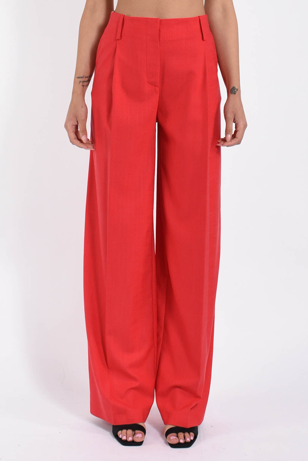 pantaloni ampi in misto viscosa